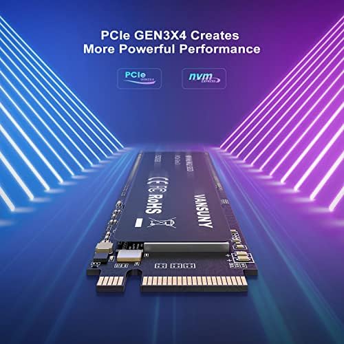 512GB NVMe M.2 Internal Solid State Drive PCIe 3.0 TLC M.2 SSD 3D NAND 2280 Speed up to 3400/2900MB/s Internal Solid State Hard Drive PCIe SSD