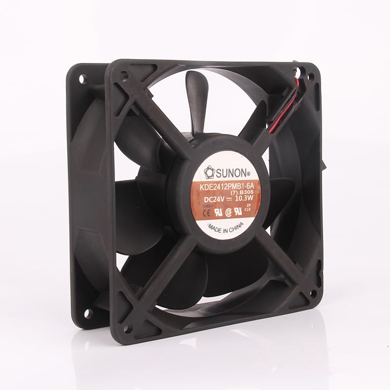 Generic Original and New SUNON 12V 48V DC24V 10.3W EC AC 120X120X38MM 12CM 12038 Siemens Inverter KDE2412PMB1-6A Cooling Fan|B0D5CG3N85