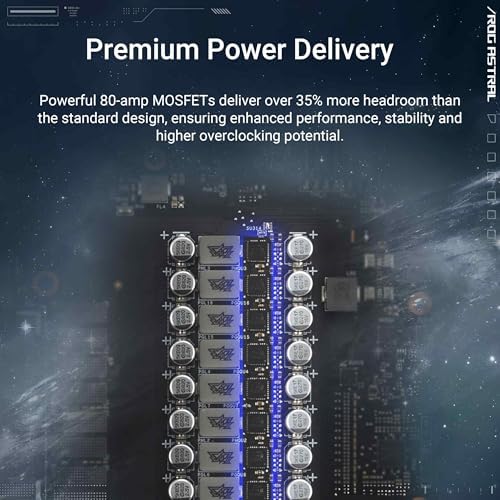 ASUS ROG Astral GeForce RTX™ 5090 OC Edition Gaming Graphics Card (PCIe® 5.0, 32GB GDDR7, HDMI®/DP 2.1, 3.8-Slot, 4-Fan Design, Axial-tech Fans, Patented Vapor Chamber, Phase-Change GPU Thermal pad)|B0DS2WQZ2M