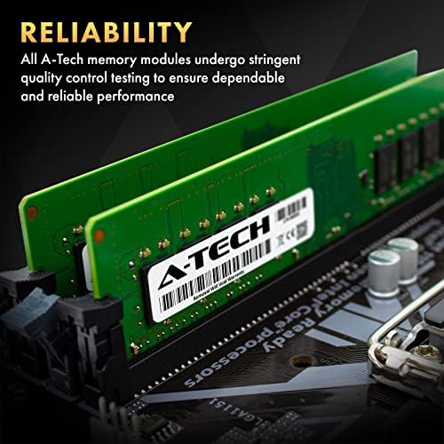A-Tech 32GB (2x16GB DDR4 2400 MHz UDIMM PC4-19200 (PC4-2400T CL17 DIMM 2Rx8 Non-ECC Desktop RAM Memory Modules