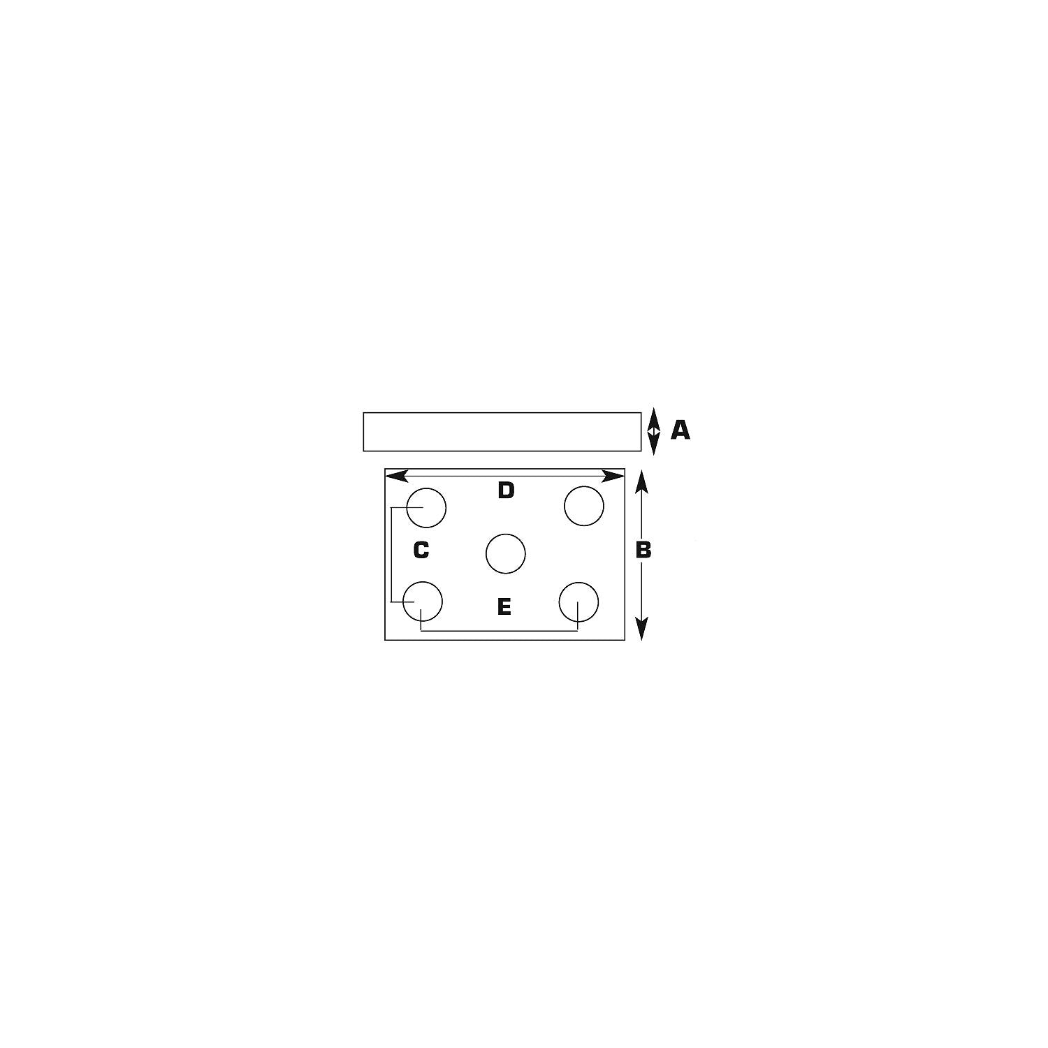 Seachoice 55051 Medium Duty Axle U-Bolt Plate