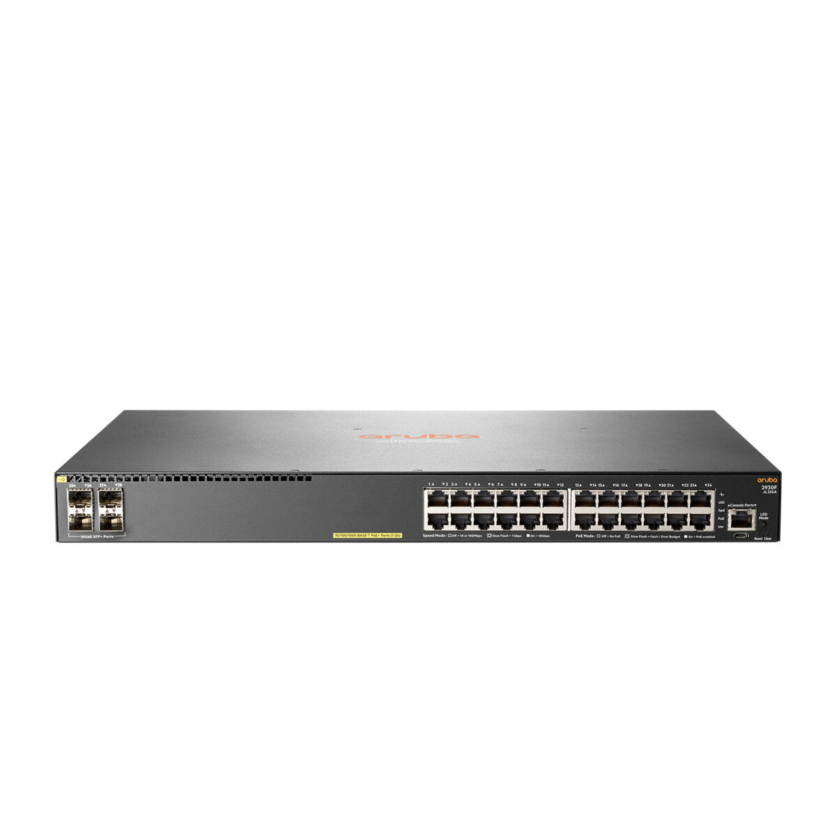 HPE Aruba Networking 2930F 24G PoE+ 4SFP+ Switch (JL255A#ABA)