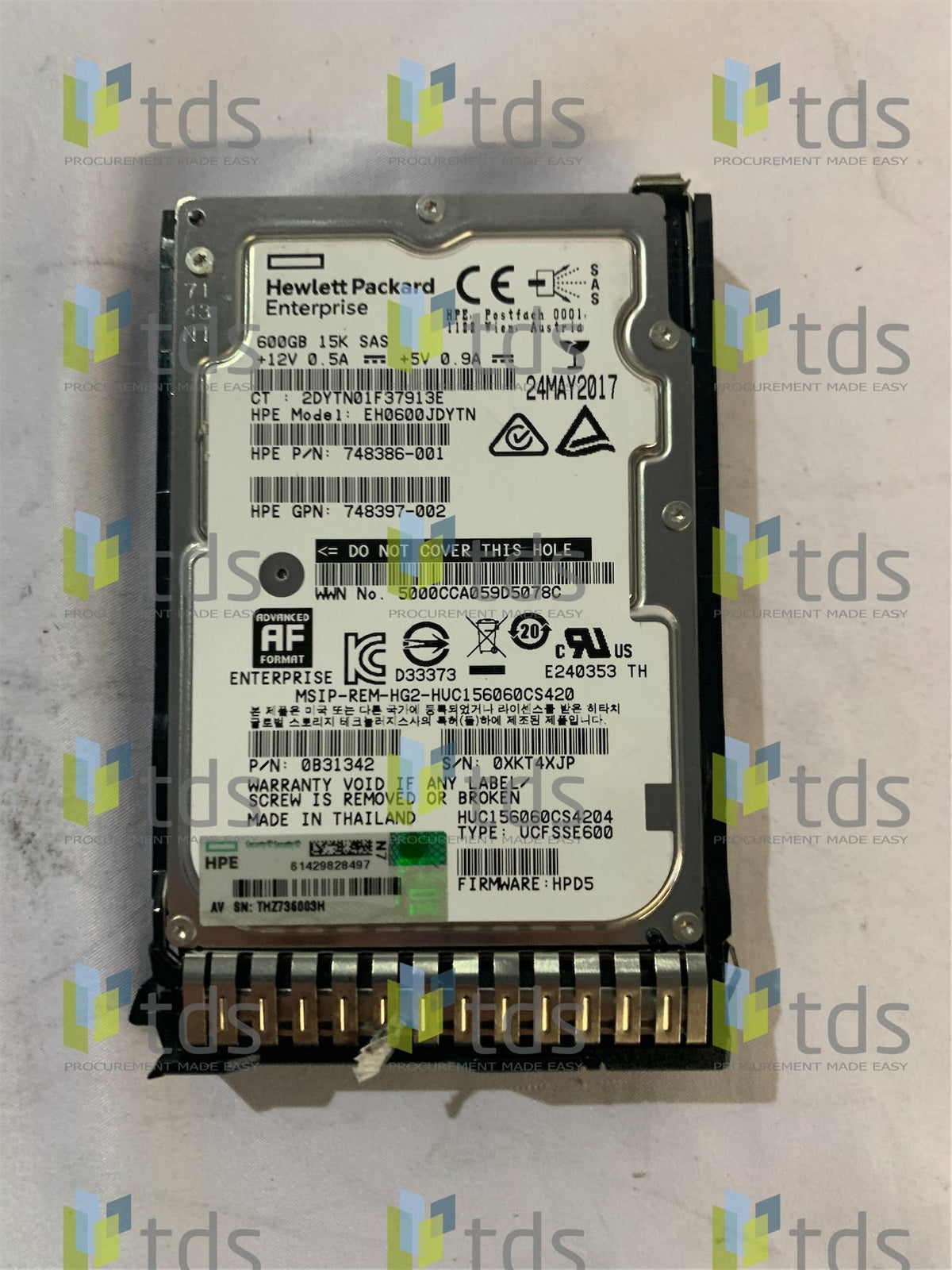 HPE 748397-002 - 600GB 15K 12G SAS 2.5in HDD | Alo Tech Solutions