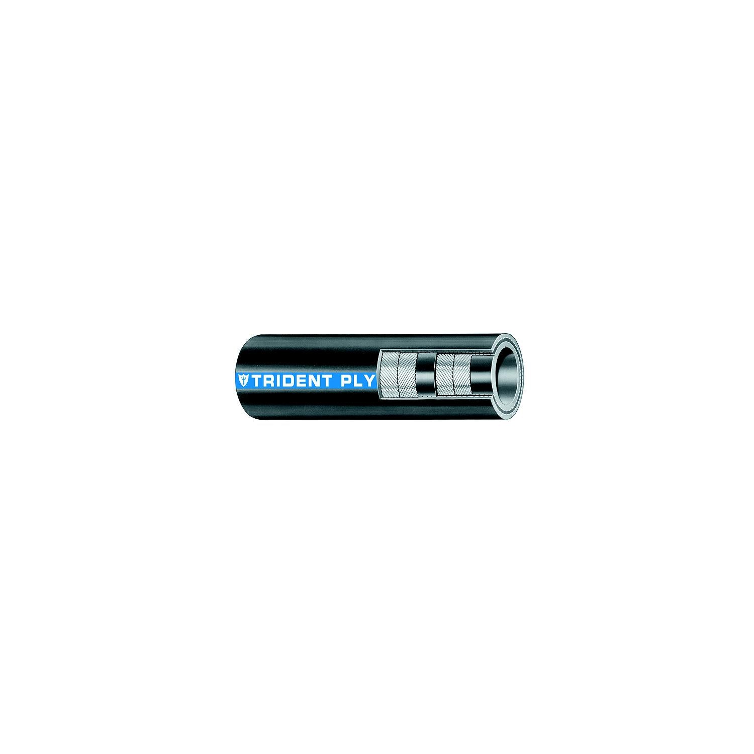 Trident Marine 200-3000-48 Trident Ply Softwall Exhaust Hose, 3" x 4'