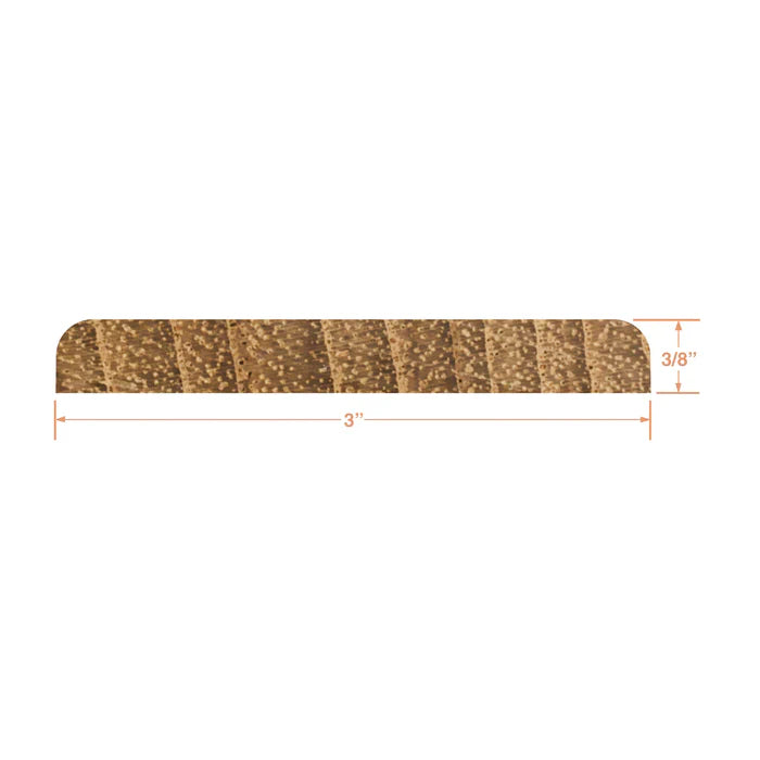 Whitecap 60855 3" Batten 5-Ft Length