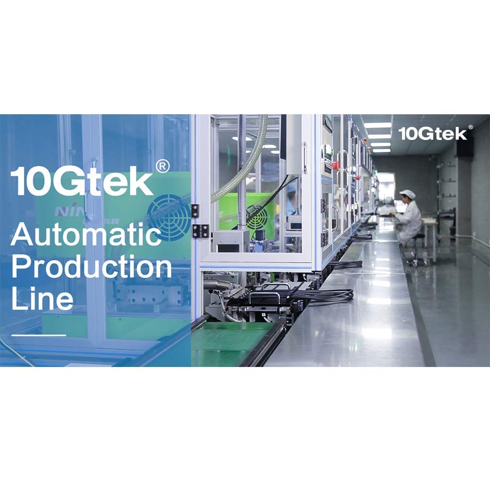 10Gtek 10G SFP+ DAC Cable - 10GBASE-CU Passive Direct Attach Copper Twinax SFP Cable for Cisco SFP-H10GB-CU0.3M, Meraki MA-CBL-TA-0.3M, Fortinet, Ubiquiti UniFi, D-Link, 0.3-Meter(1ft)