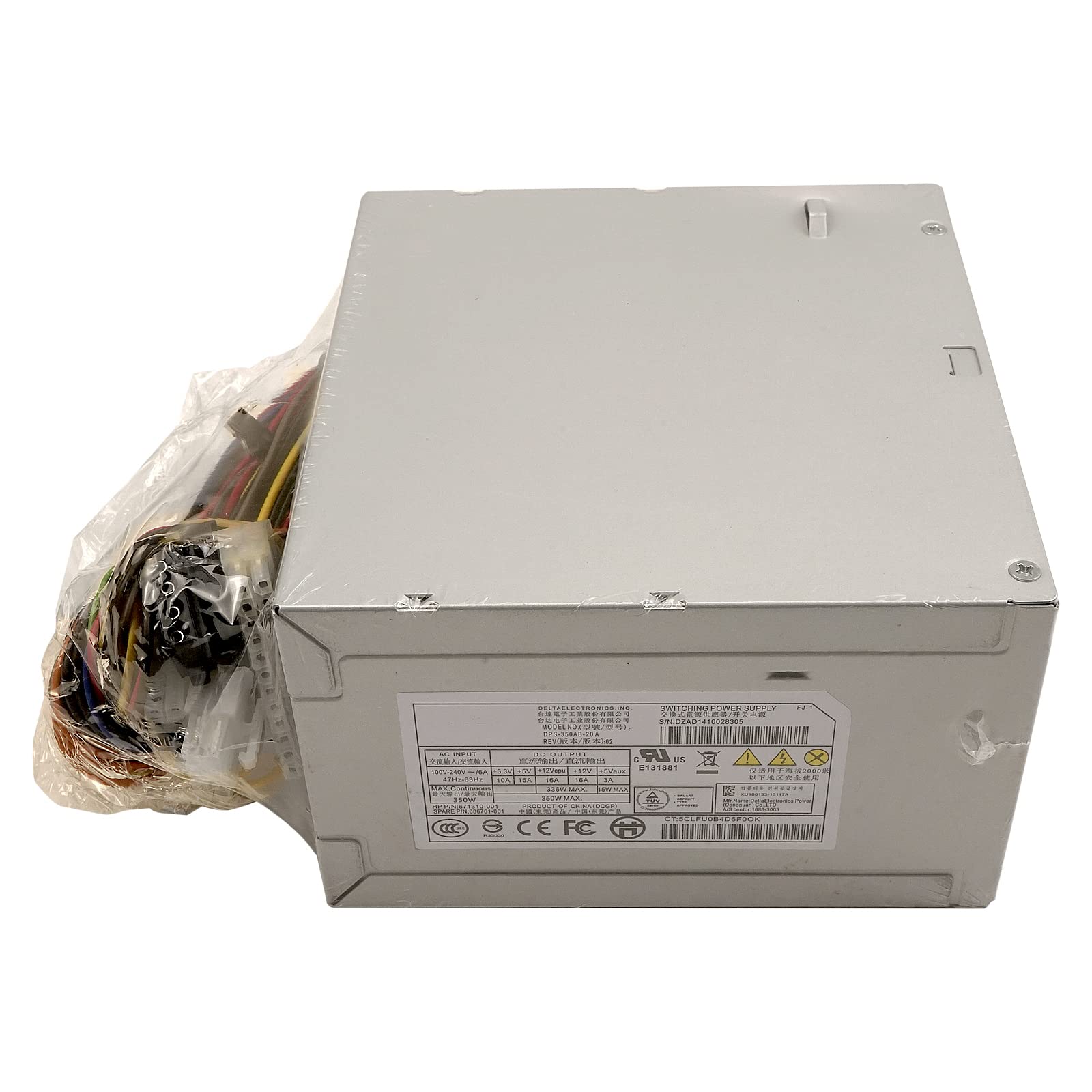 350W Power Supply Replacement for HP ProLiant ML310e G8 DPS-350AB-20A 671310-001