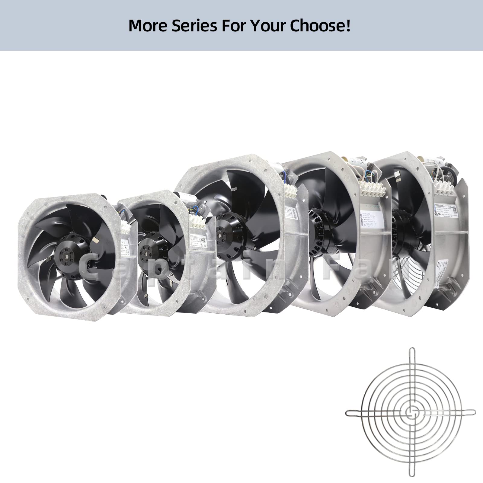 W2E200-HK38-01 Ebm Papst Fan 230VAC 80W 225 * 225 * 80MM Axial Fan for Cabinet/Electric Drive Able to Replace W2E200-HH38-01