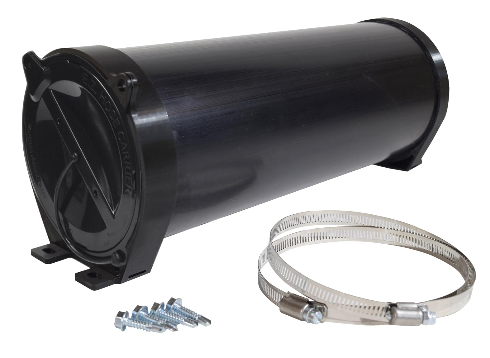 Valterra A04-0100BK ABS Plastic EZ RV Hose Carrier w/Interlocking Cap 15" Blk