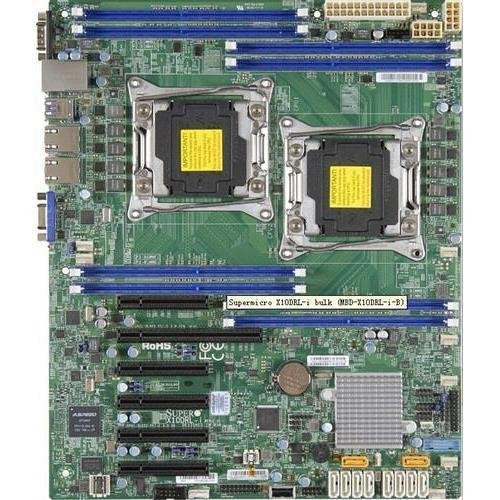 Super Micro Supermicro Motherboard MBD-X10DRL-I-B LGA2011 E5-2600v3 C612 DDR4 PCI-Express SATA ATX Brown Box (Super MicroMBD-X10DRL-I-B )