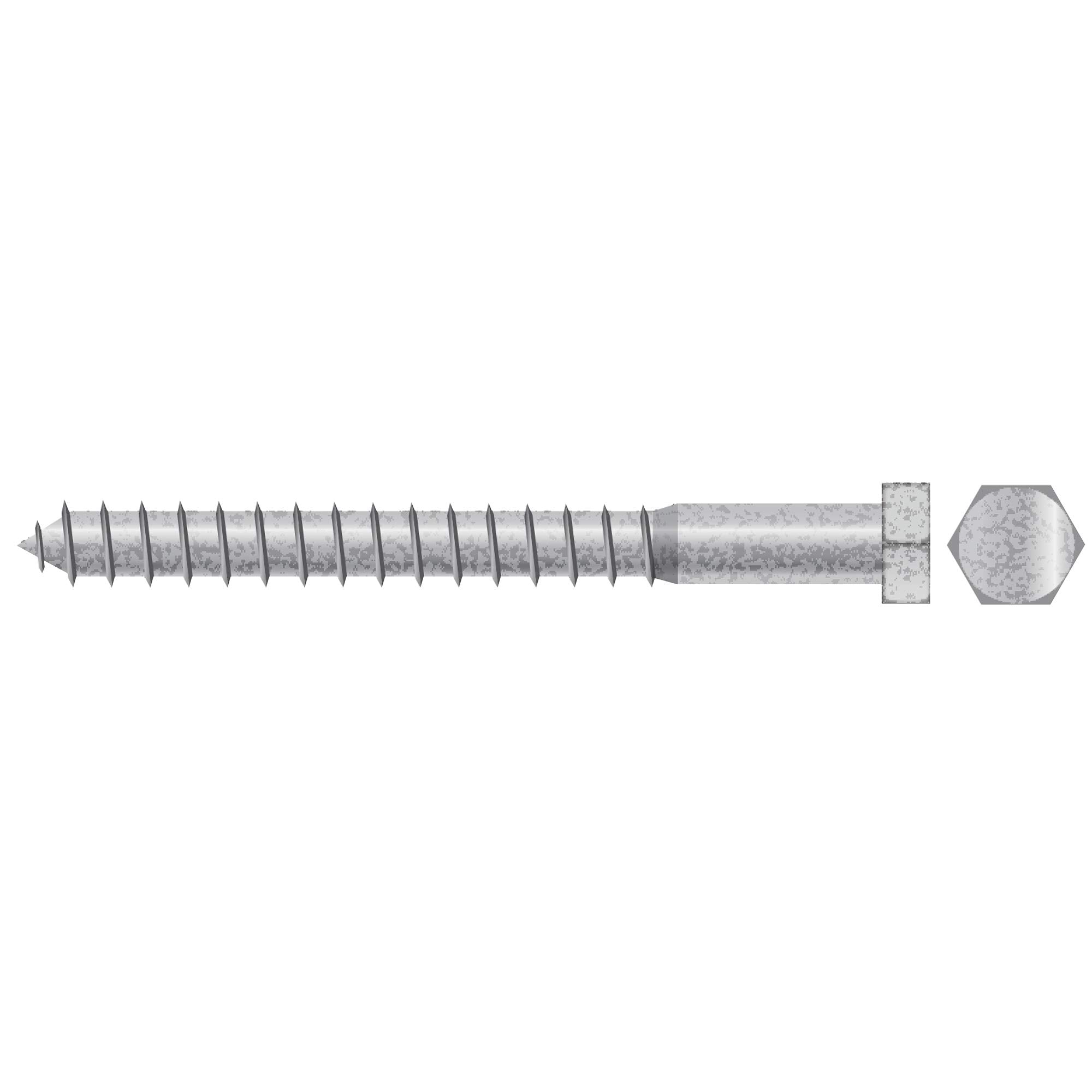 Seachoice SC2655 Lag Screw, 3/8 x 2"