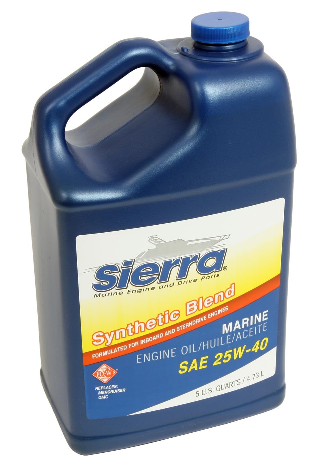 Sierra 18-9440-4 25W40 FCW Synthetic Blend I/O Oil, 5 Qt.
