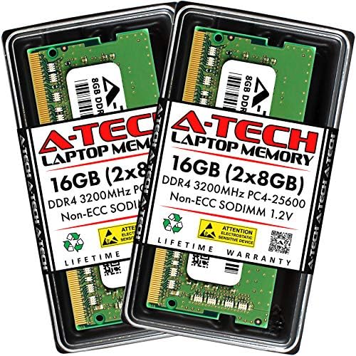 A-Tech 8GB DDR4 3200 MHz SODIMM PC4-25600 (PC4-3200AA) CL22 Non-ECC Laptop RAM Memory Module|B08KTQFZ9P