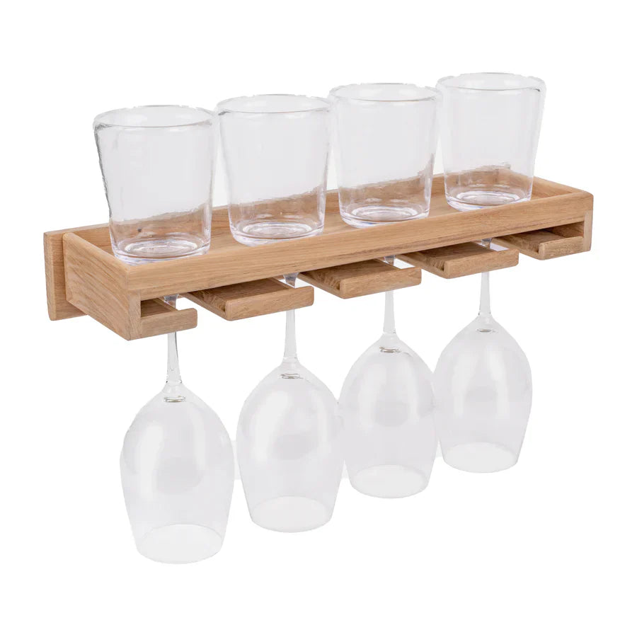 Whitecap 62426 Wineglass Rack With Shelf