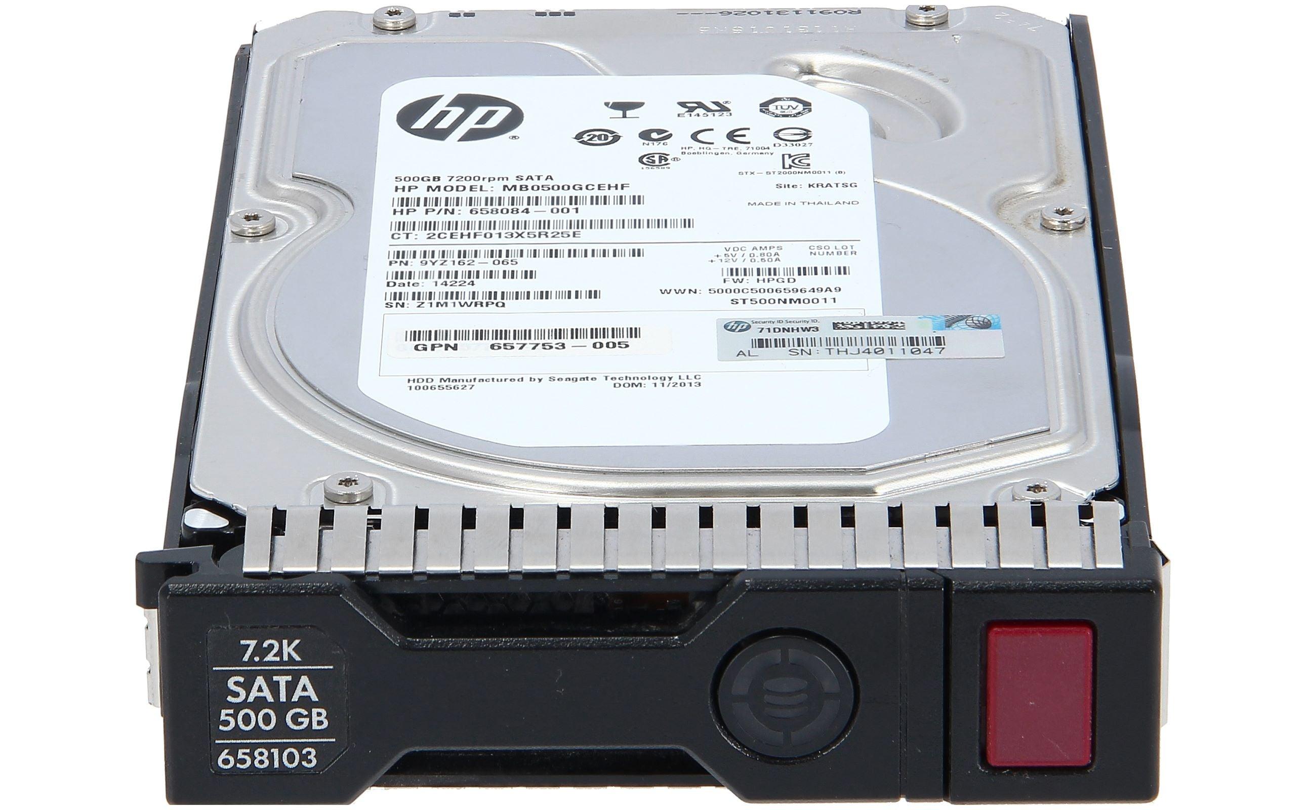 658071-B21 HP 500-GB 6G 7.2K 3.5 SATA G8 G9