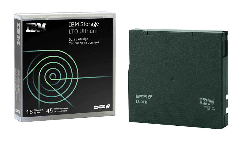IBM LTO Ultrium 9 18TB to 45TB Read Write Data Cartridge