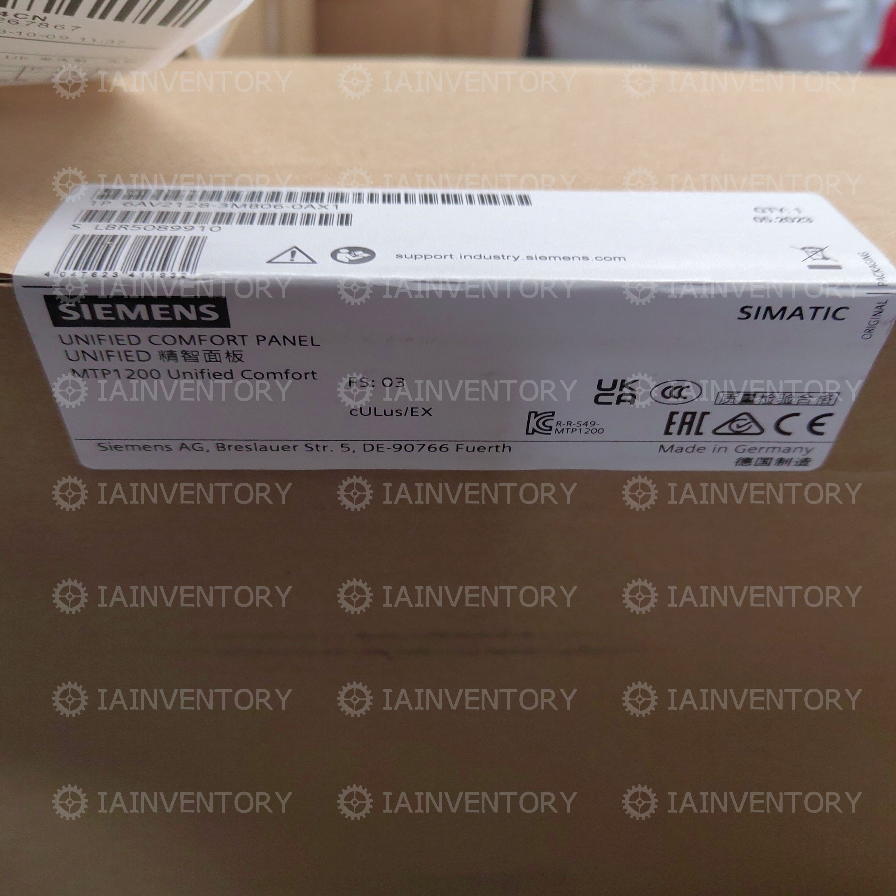 Siemens 6AV2128-3MB06-0AX1 Simatic Unified MTP1200 HMI Panel?6AV21283MB060AX1