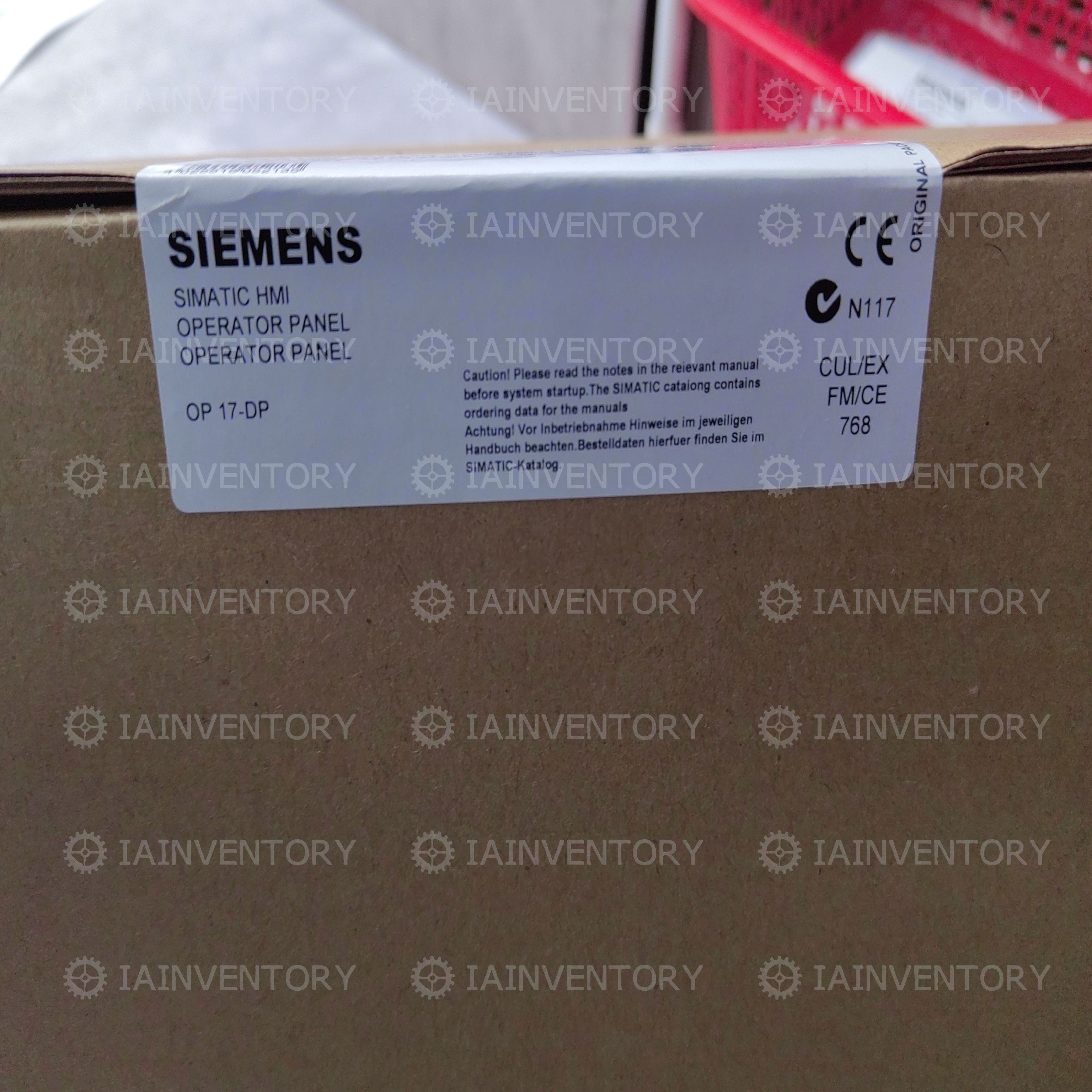 Siemens 6AV3 617-1JC20-0AX1 SIMATIC Touch Panel HMI 6AV3617-1JC20-0AX1