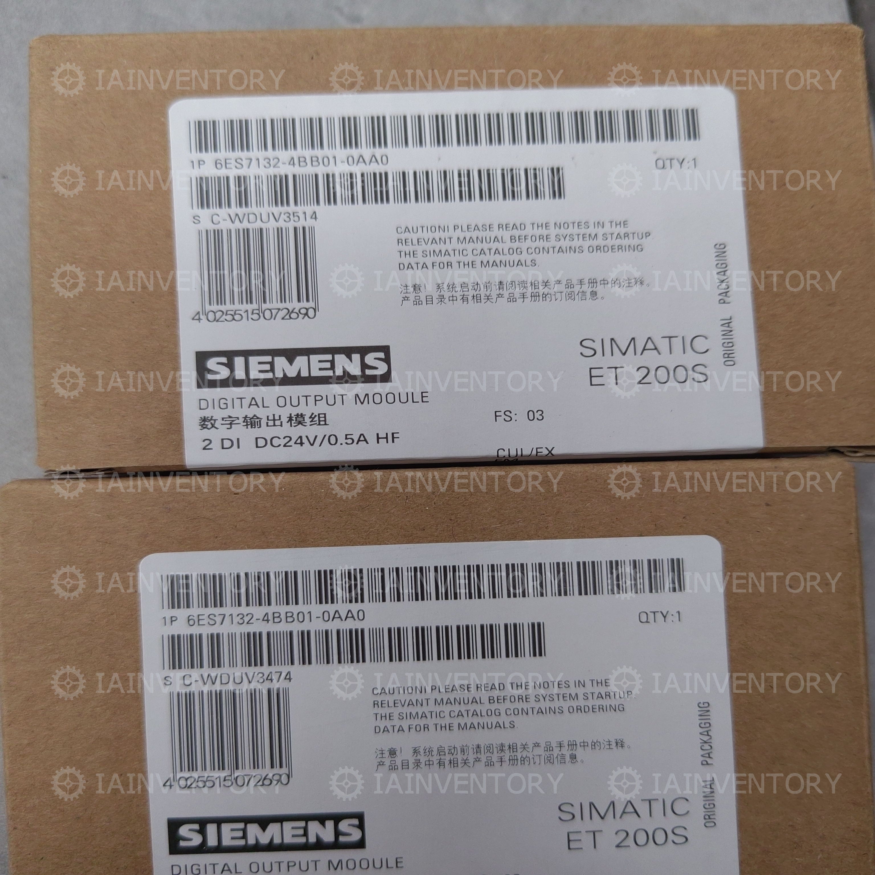 SIEMENS 6ES7 132-4BB01-0AA0 6ES7132-4BB01-0AA0 ELECTRONIC MODULES ET200S 2DO