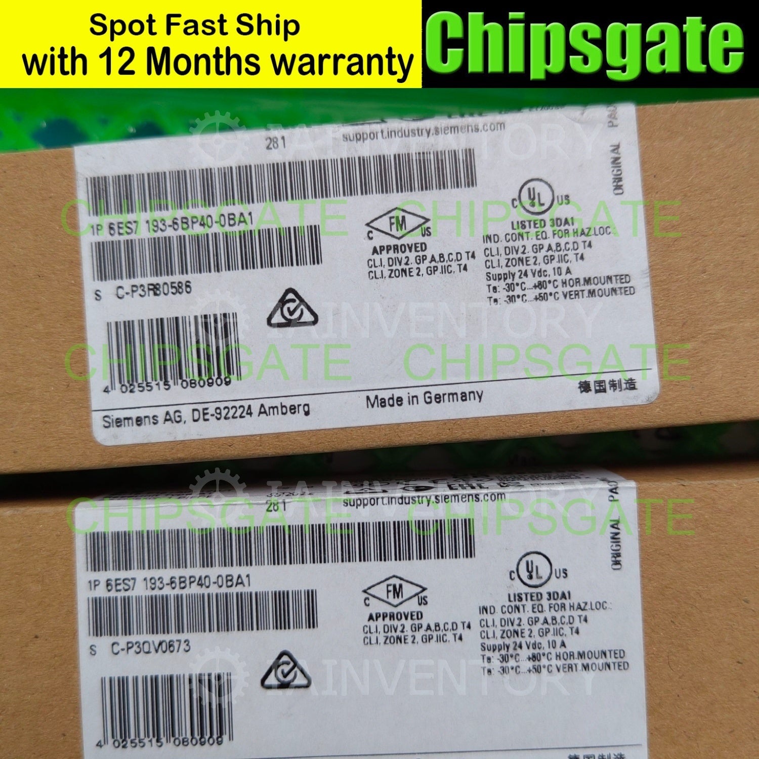 Siemens 6ES7193-6BP40-0BA1 ET200SP base unit