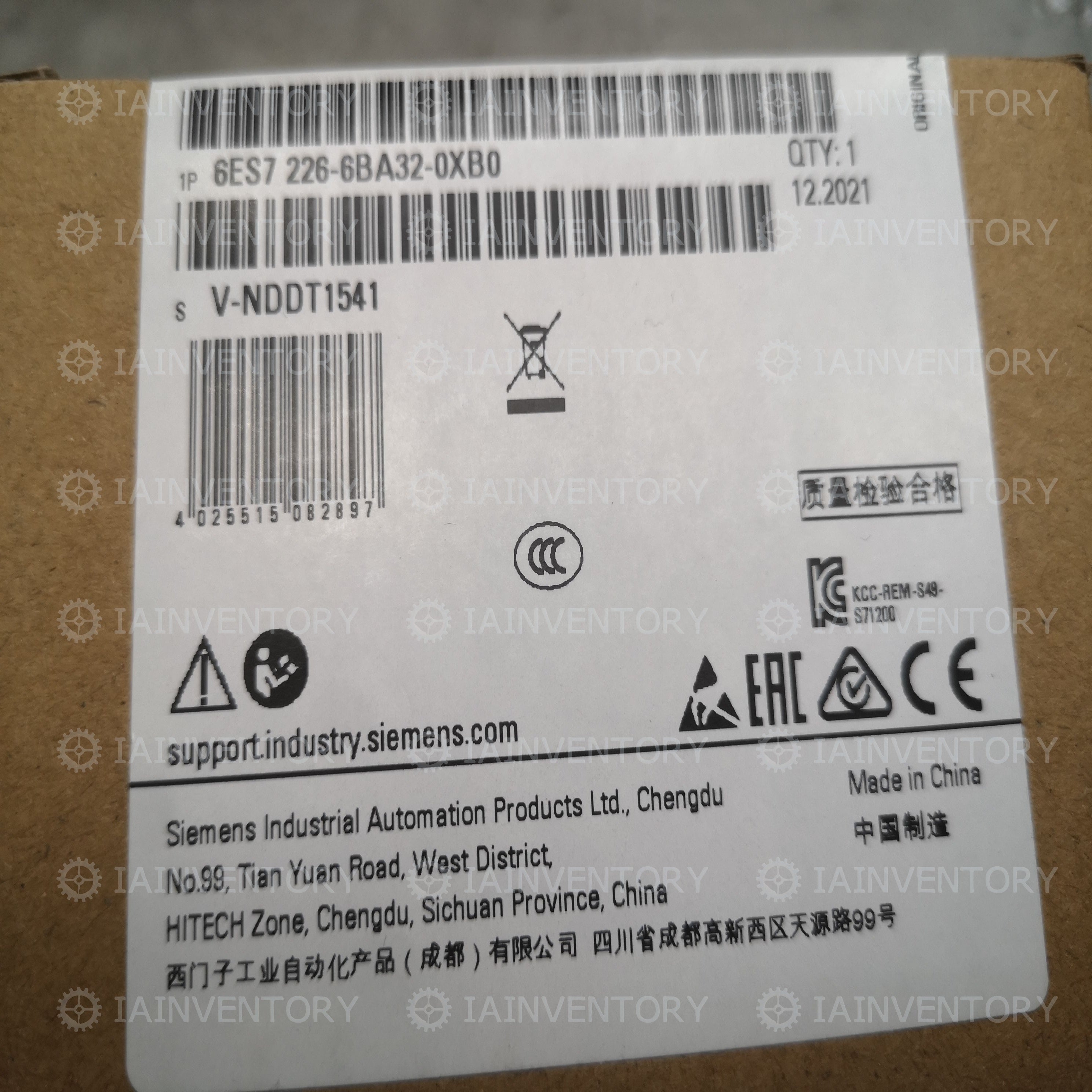 SIEMENS SIMATIC S7-1200 SM 1226F F-DI DC 6ES7226-6BA32-0XB0 RAND
