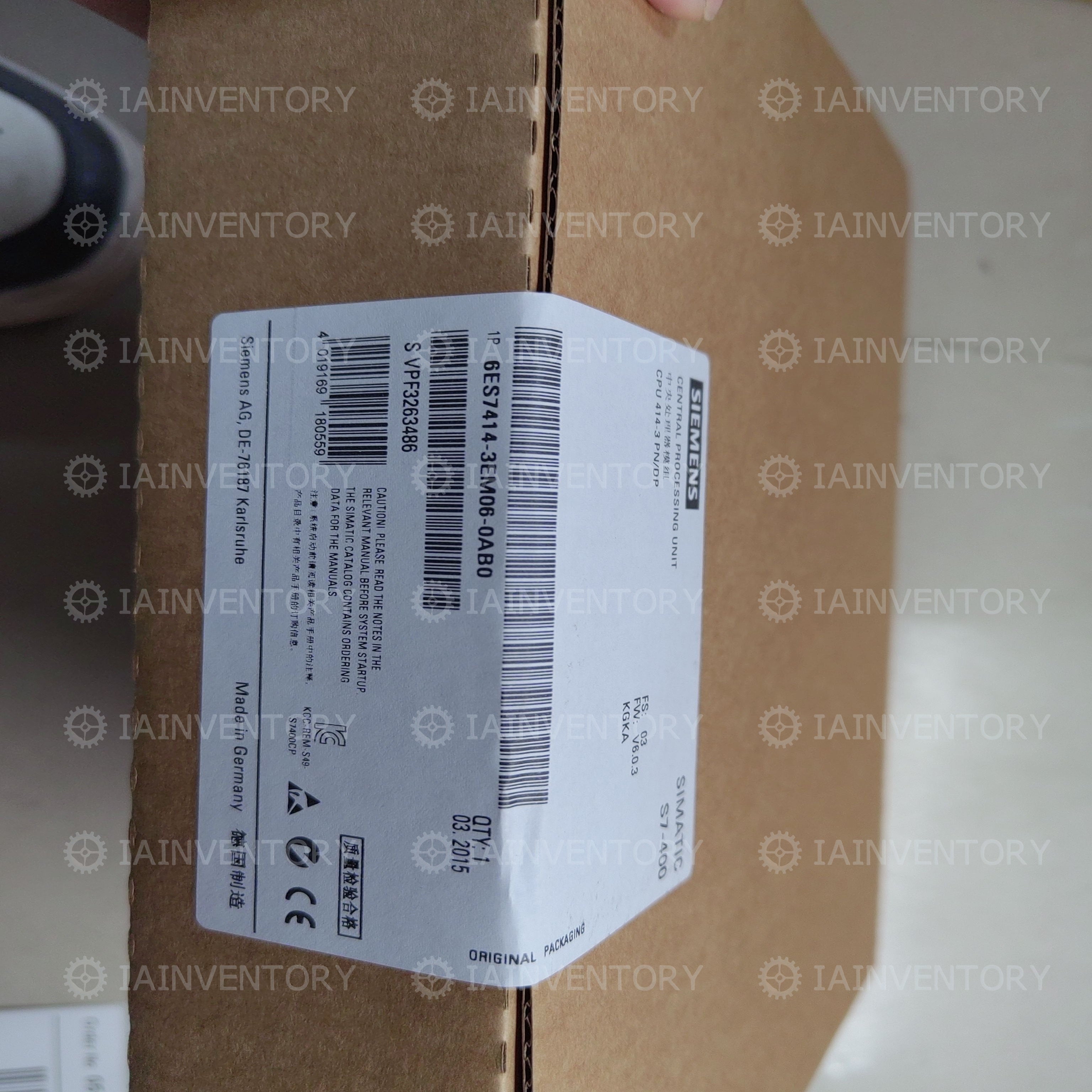 SIEMENS 6ES7414-3EM06-0AB0 / 6ES7 414-3EM06-0AB0 CPU414-3 PN/DP