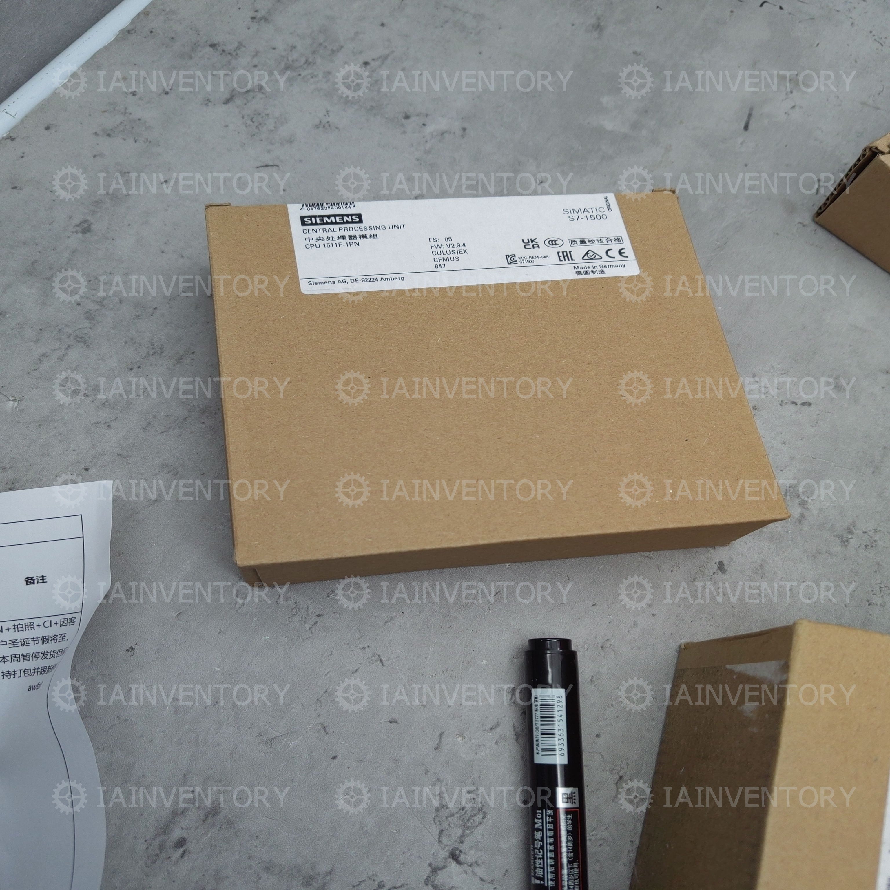 Siemens 6ES7511-1FK02-0AB0 SIMATIC S7-1500 CENTRAL PROCESS-