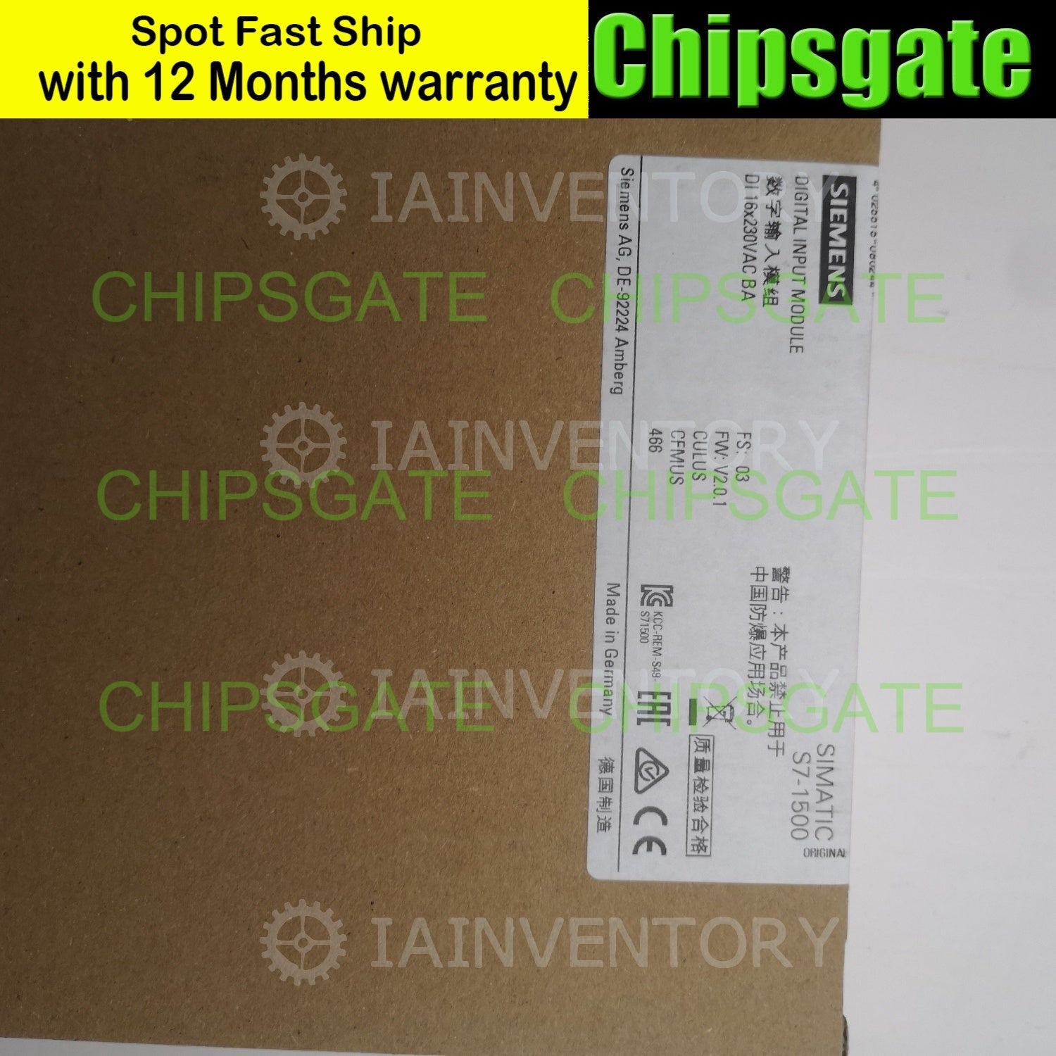 Siemens 6ES7521-1FH00-0AA0 Module 6ES7 521-1FH00-0AA0.