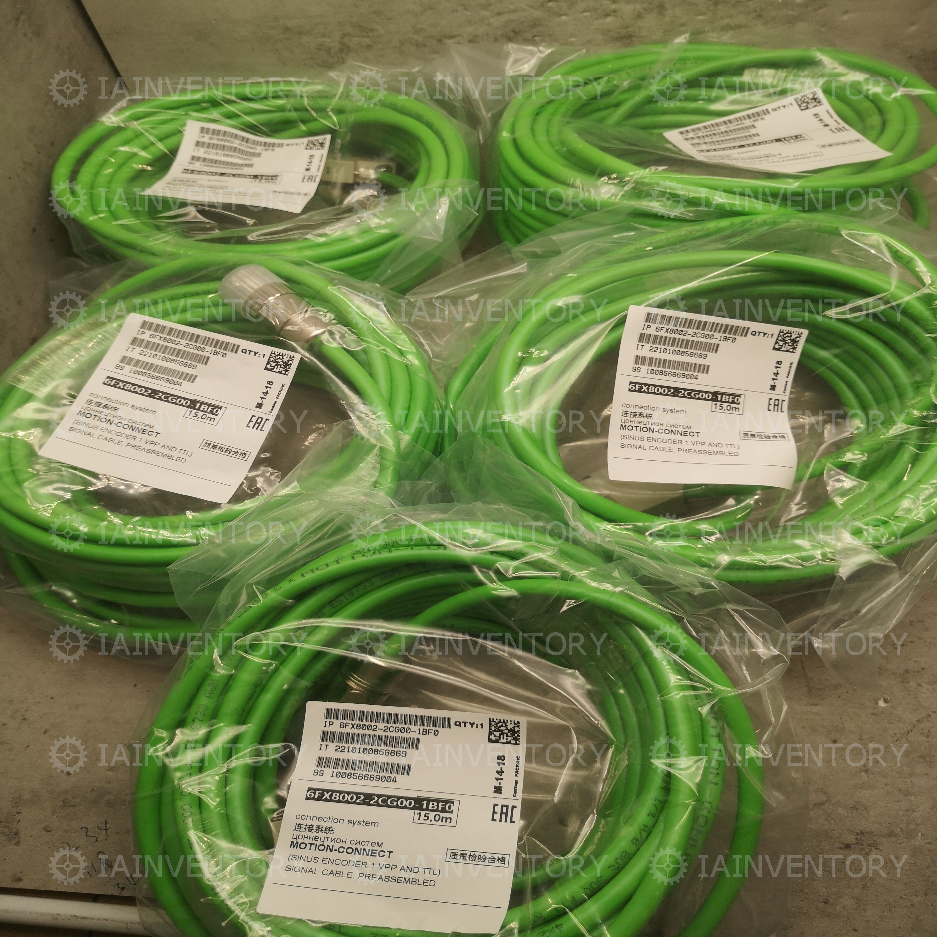 Siemens 6FX8002-2CG00-1BF0 Signal Cable 6FX8 002-2CG00-1BF0