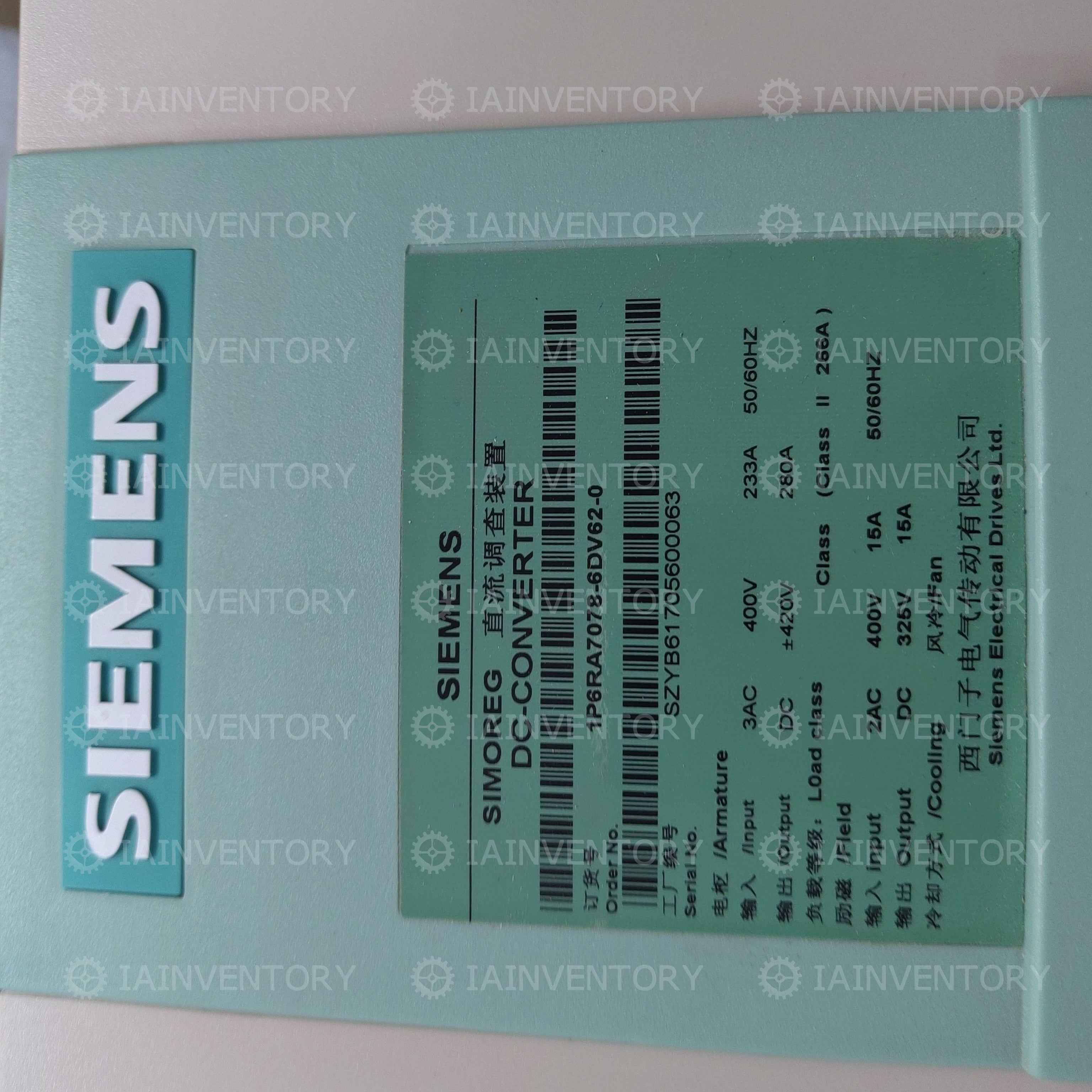 Siemens 6RA7078-6DV62-0