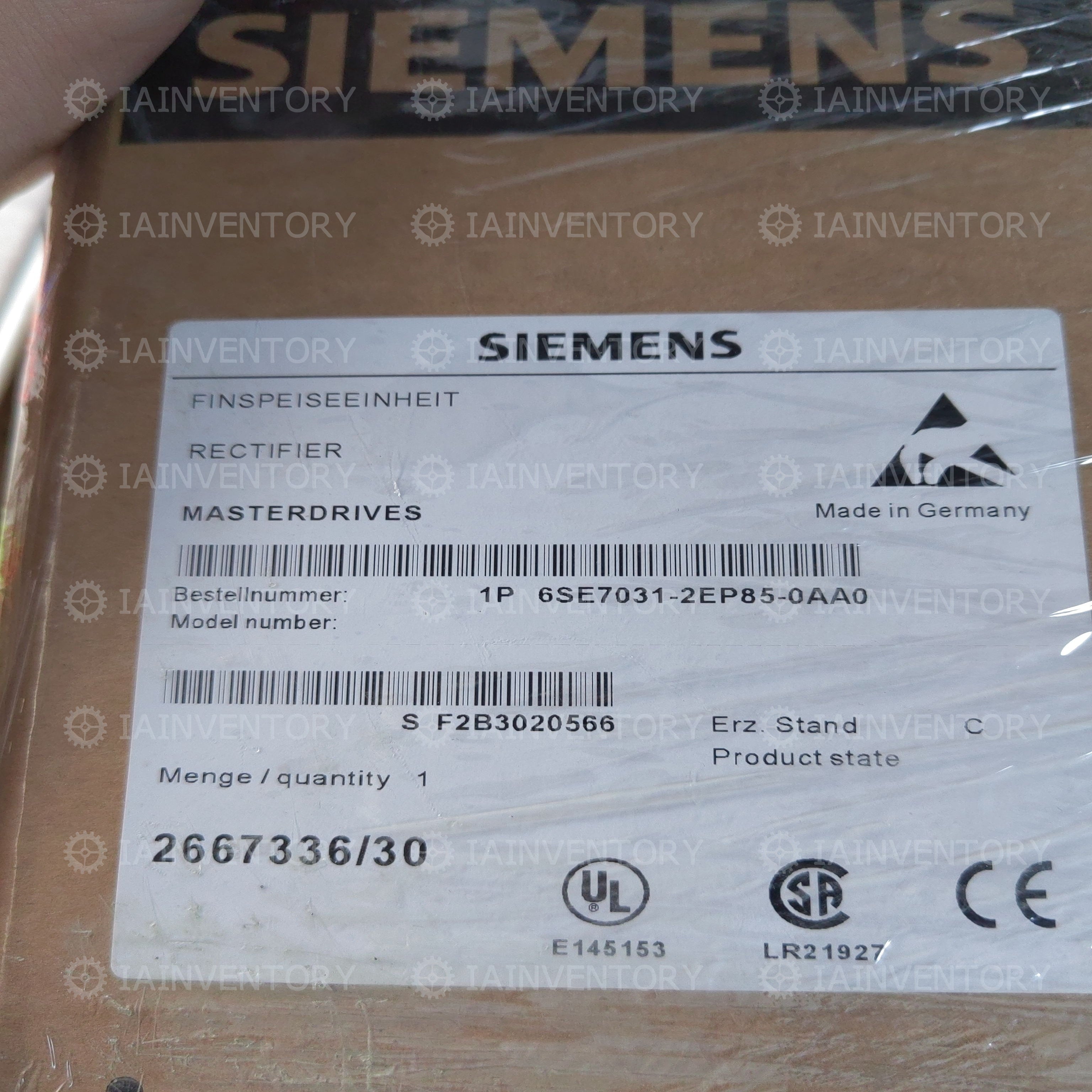 Siemens 6SE7031-2EP85-0AA0
