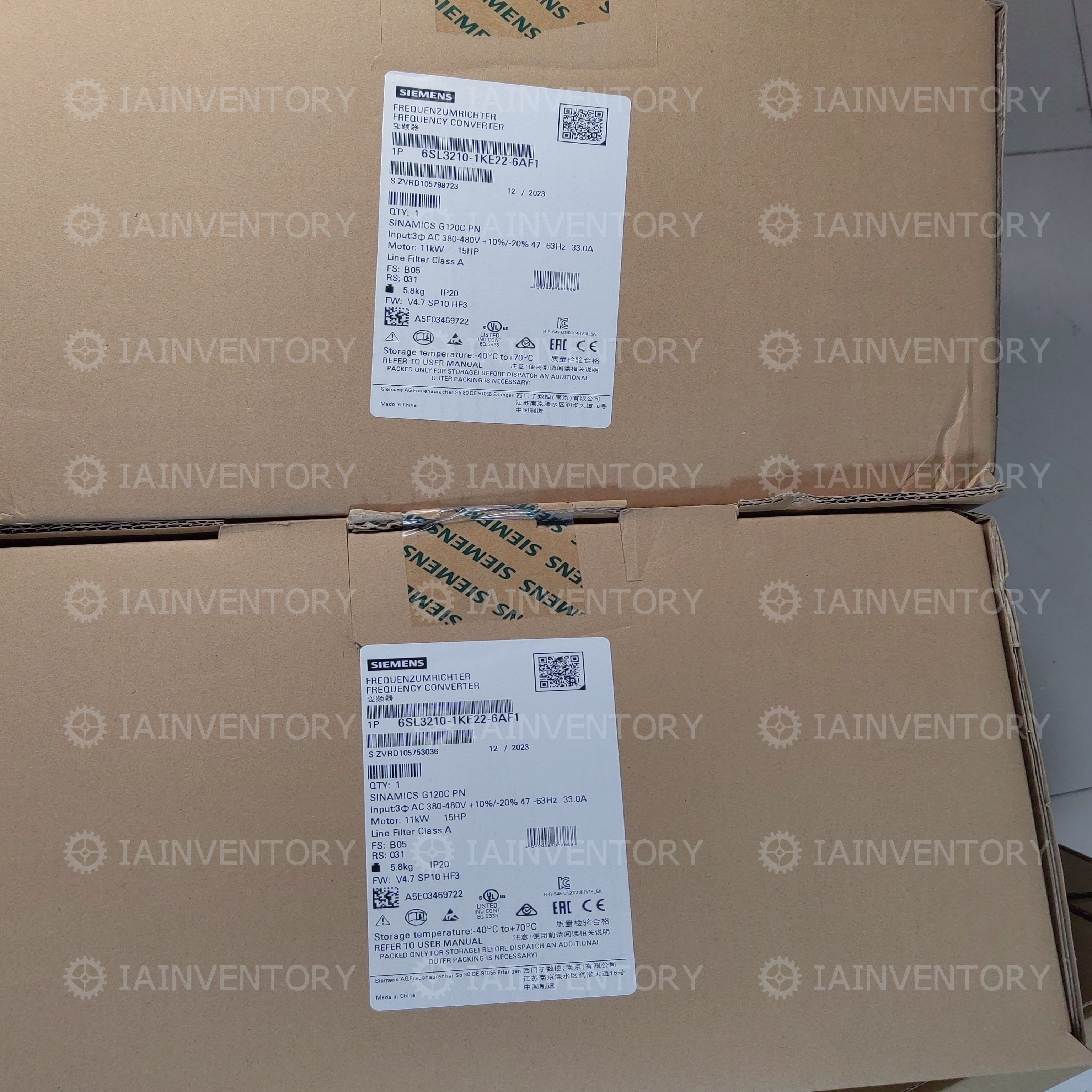Siemens SINAMICS G120 6SL3210-1KE22-6AF1