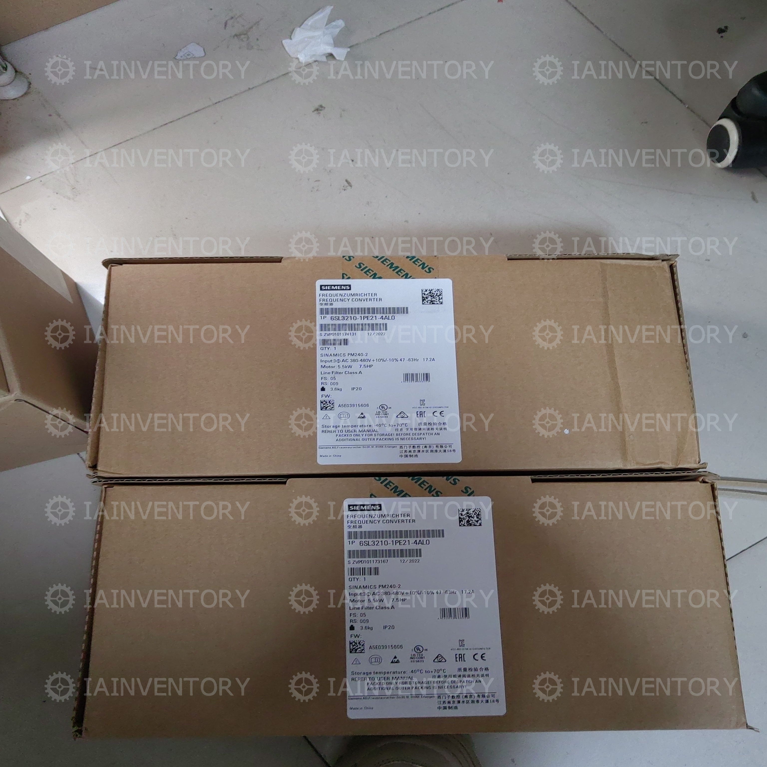 Siemens Power Module PM240-2 5.5KW 6SL3210-1PE21-4AL0 Sealed