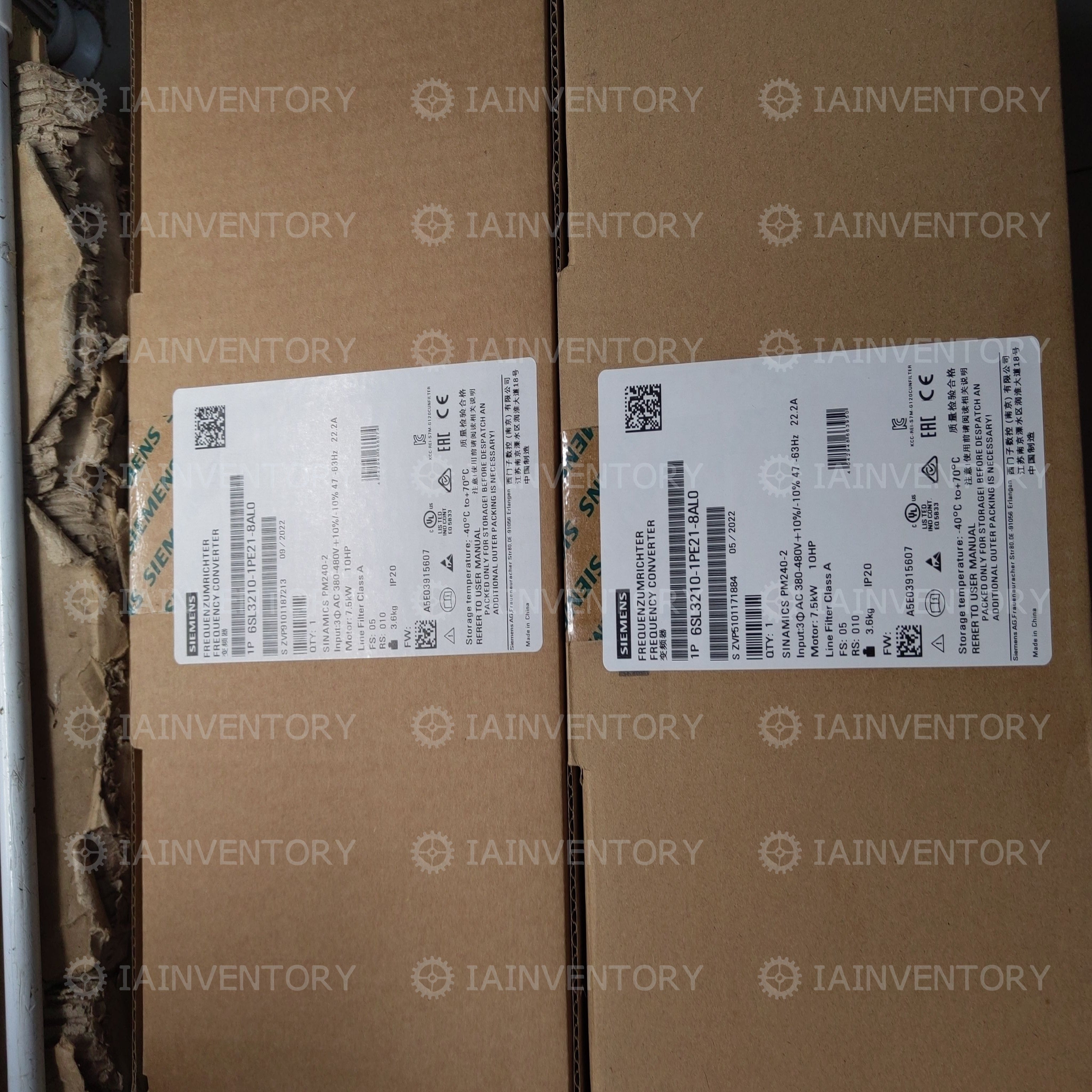 Siemens SINAMICS G120 6SL3210-1PE21-8AL0
