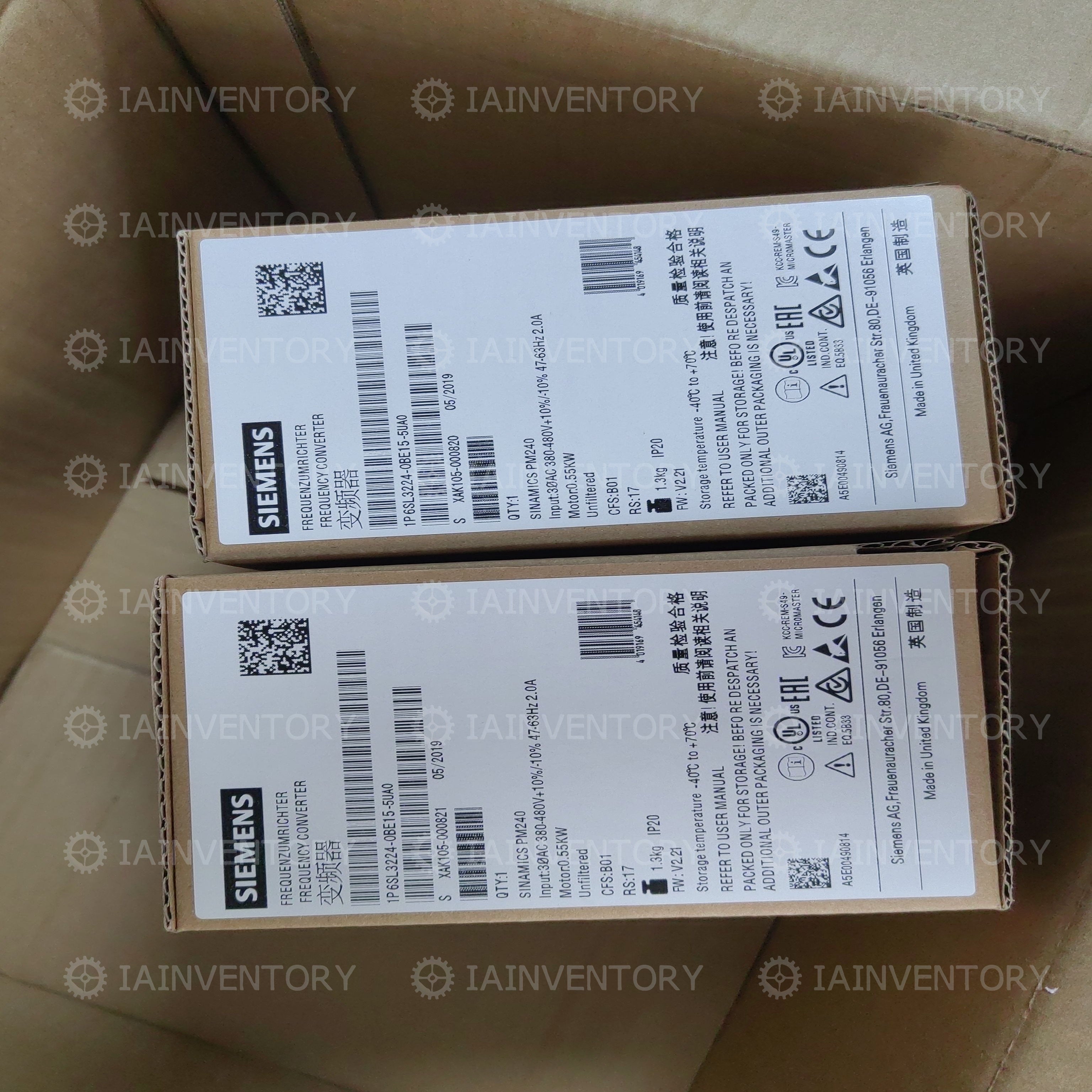 Siemens 6SL3224-0BE15-5UA0 SINAMICS 6SL3 224-0BE15-5UA0