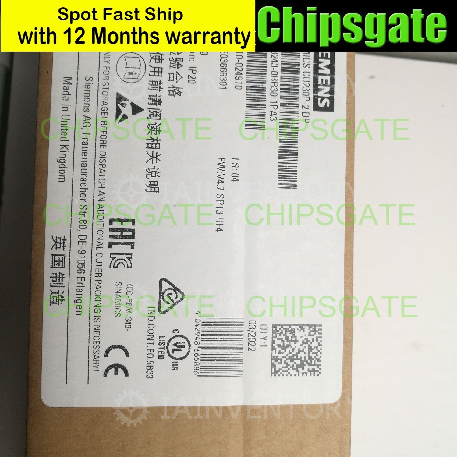 Siemens SINAMICS G120 6SL3243-0BB30-1PA3