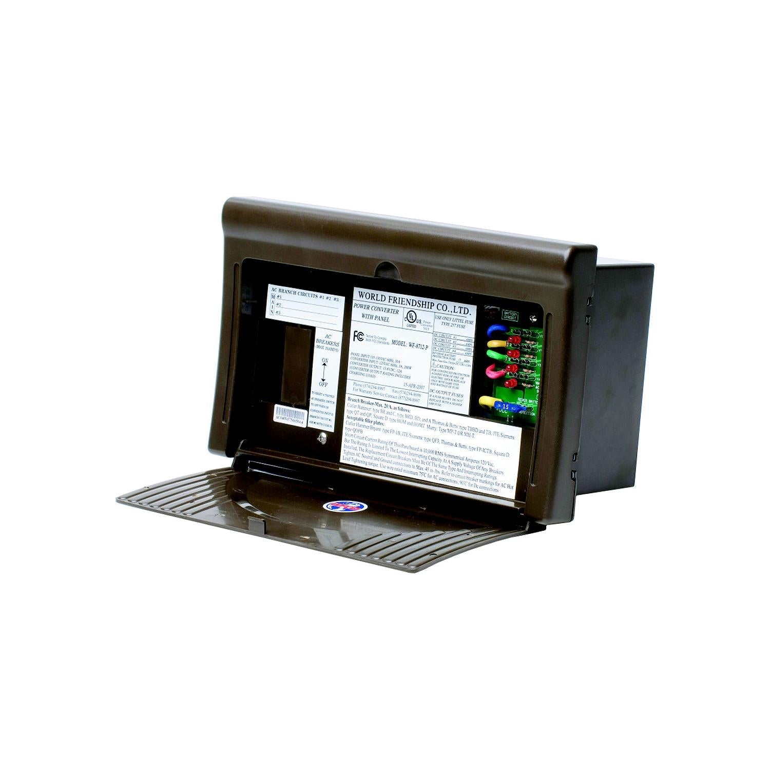 WFCO WF-8725-AD 8700 Series RV Battery Charger Power Center, 25 Amp