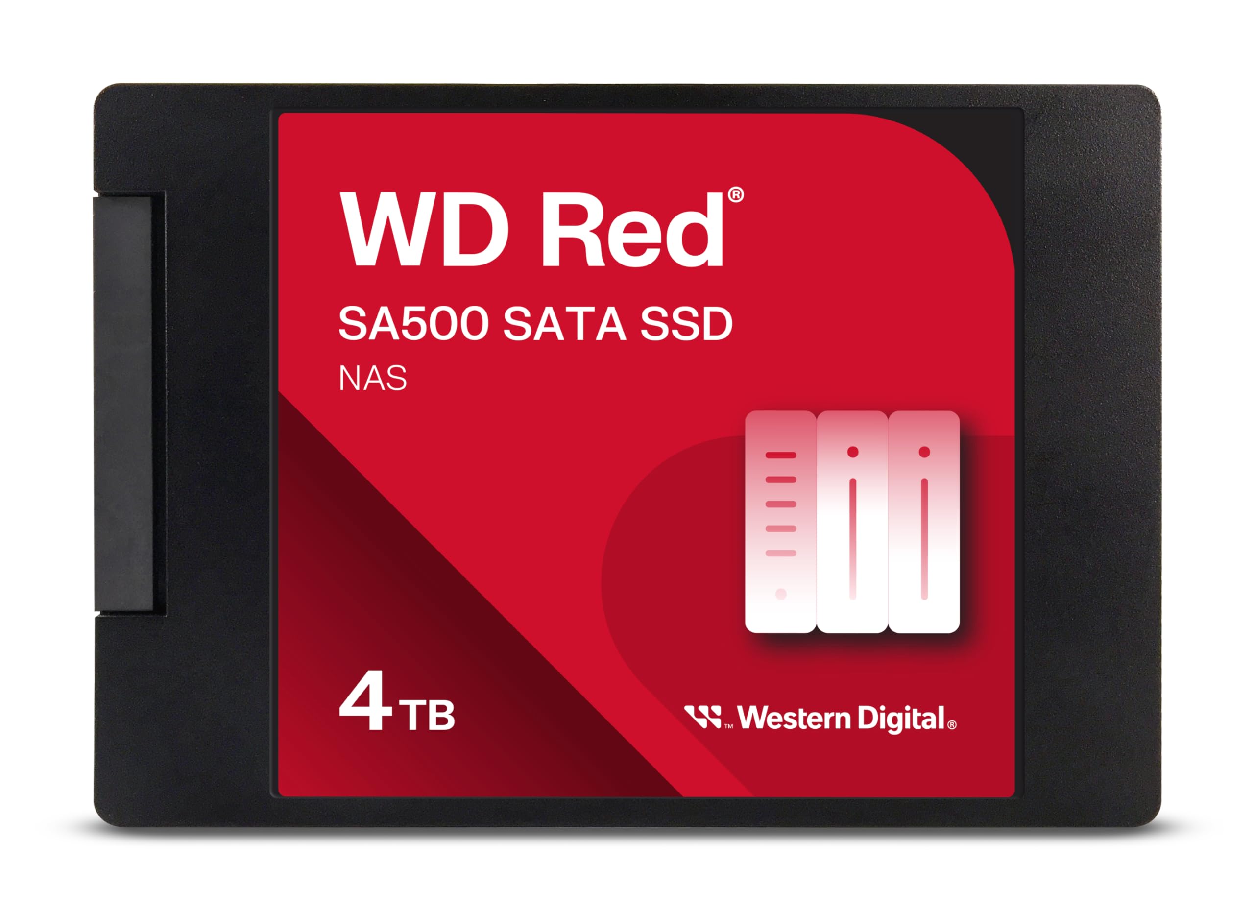 Western Digital 4TB WD Red SA500 NAS 3D NAND Internal SSD Solid State Drive - SATA III 6 Gb/s, 2.5"/7mm, Up to 560 MB/s - WDS400T2R0A