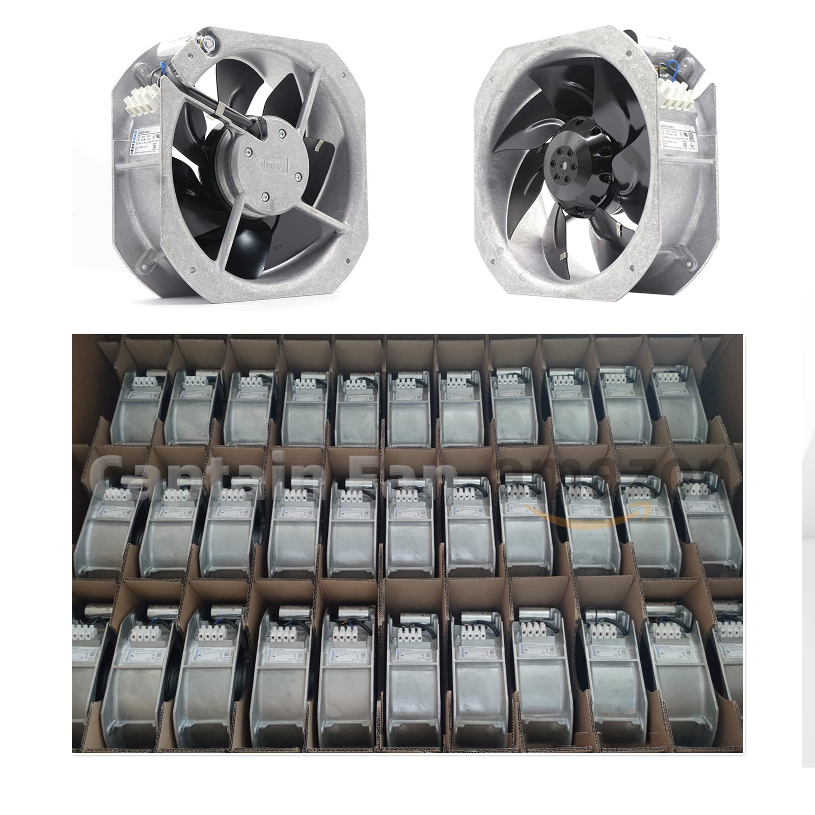 W2E200-HK38-01 Ebm Papst Fan 230VAC 80W 225 * 225 * 80MM Axial Fan for Cabinet/Electric Drive Able to Replace W2E200-HH38-01