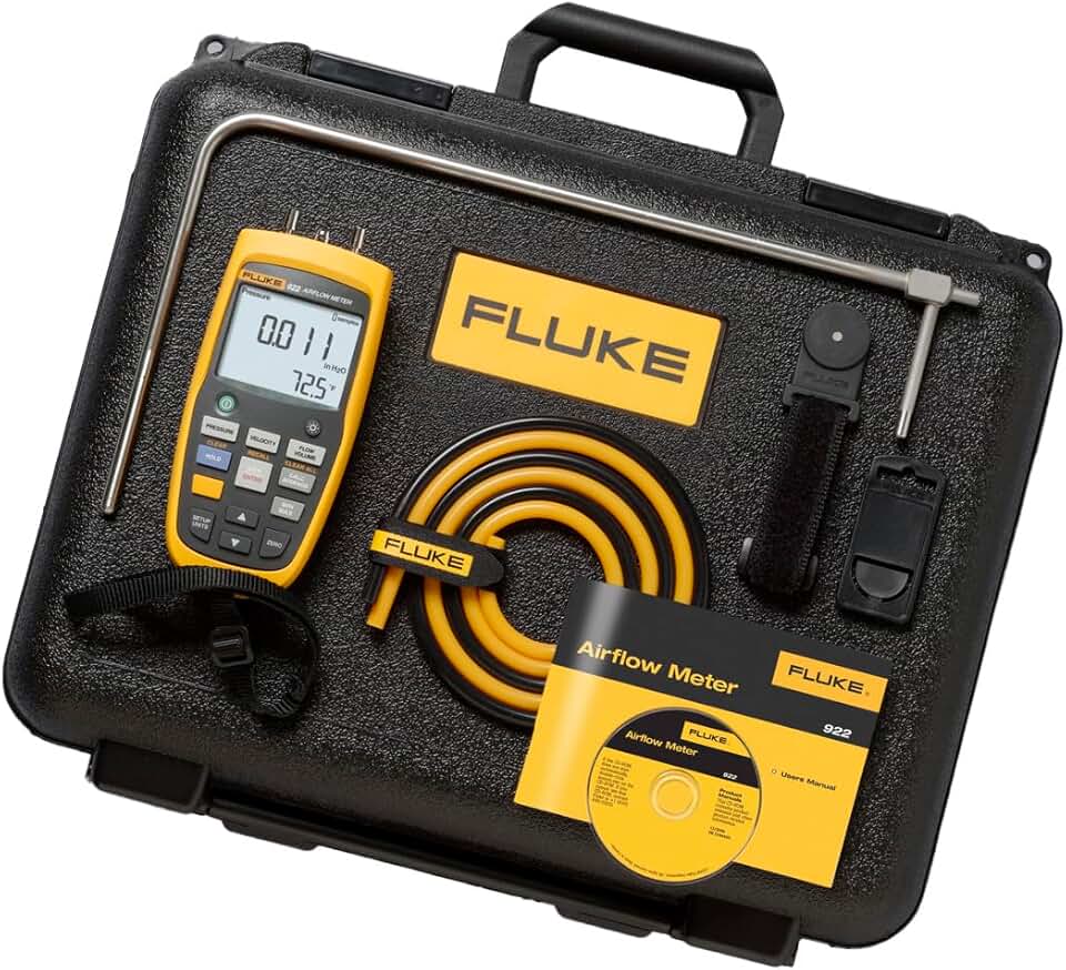 Fluke 922 Airflow Meter/Micromanometer Kit (FLUKE-922/KIT)