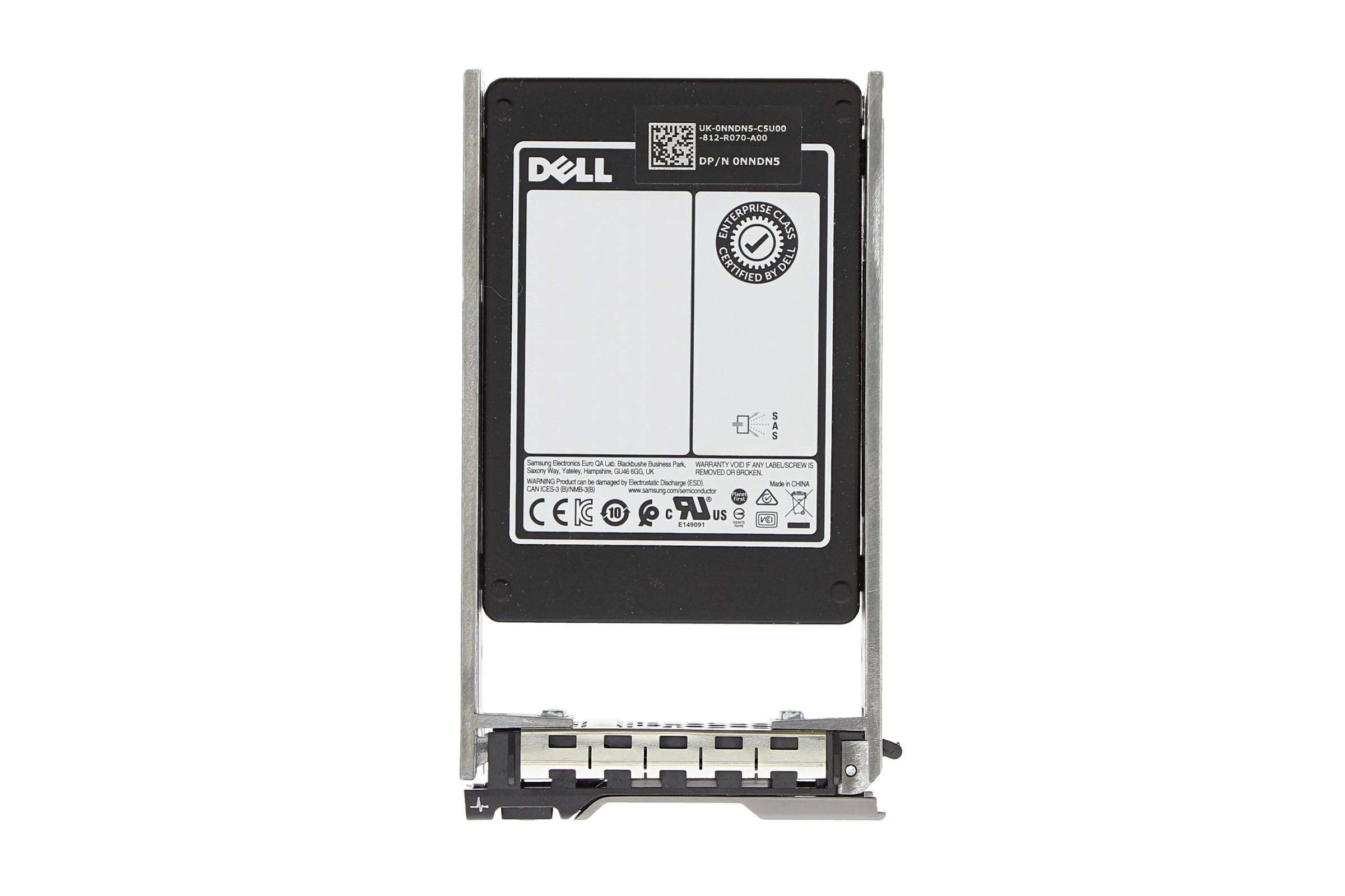 Dell 3.84TB 12Gb/s 2.5" SAS Solid State Drive Bundle with Tray, Compatible PowerEdge R640, R740, R740XD, R440, R540, R840, R940, T440, T640 Servers