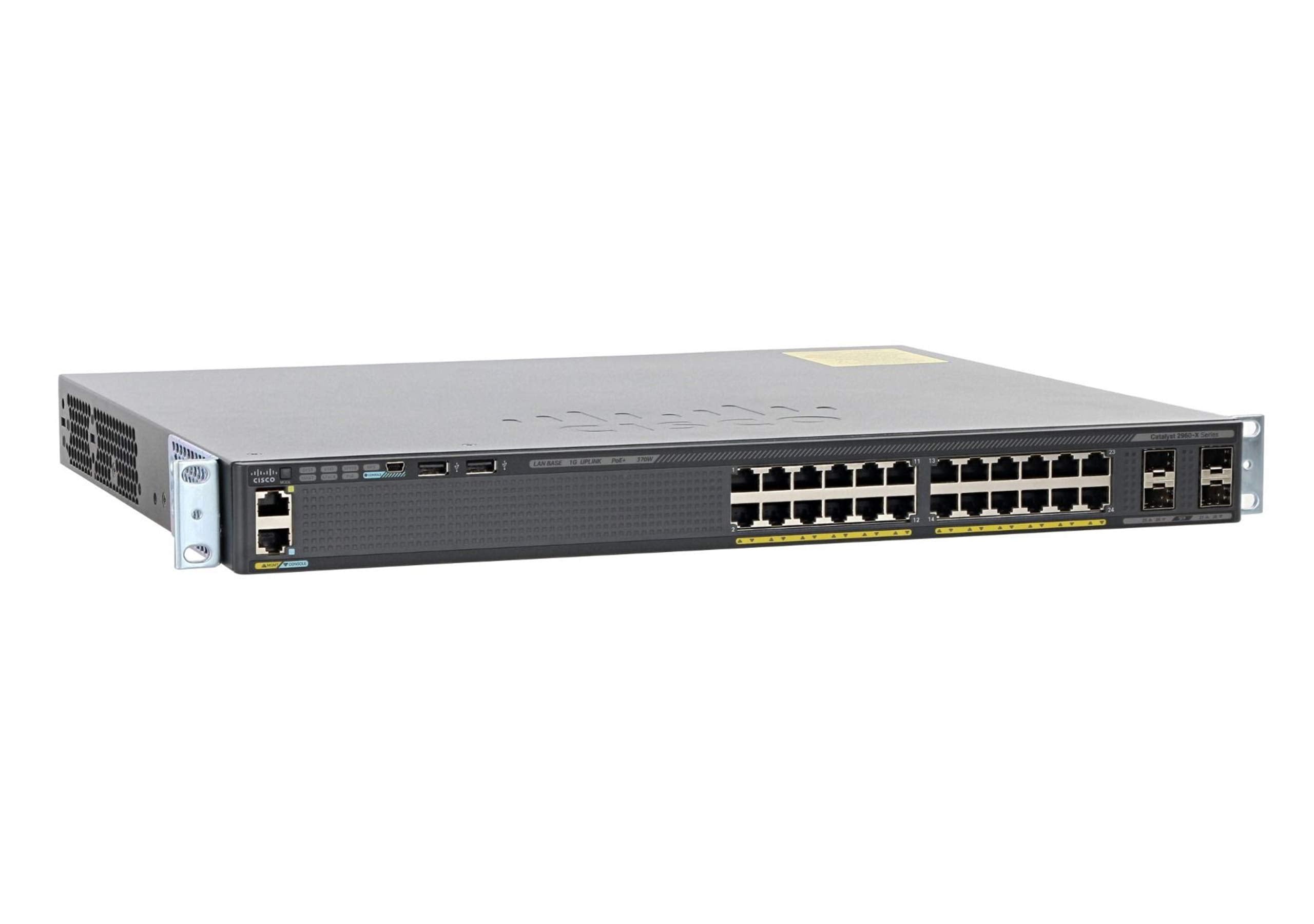 Cisco Catalyst WS-C2960X-24PS-L 24 Port Ethernet Switch with 370 Watt PoE - aloinfousa.com