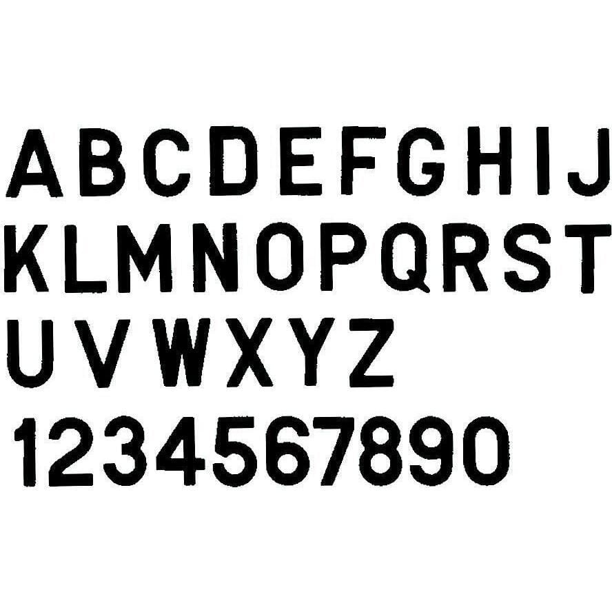 Seachoice 3" Gothic Letters Pack of 10