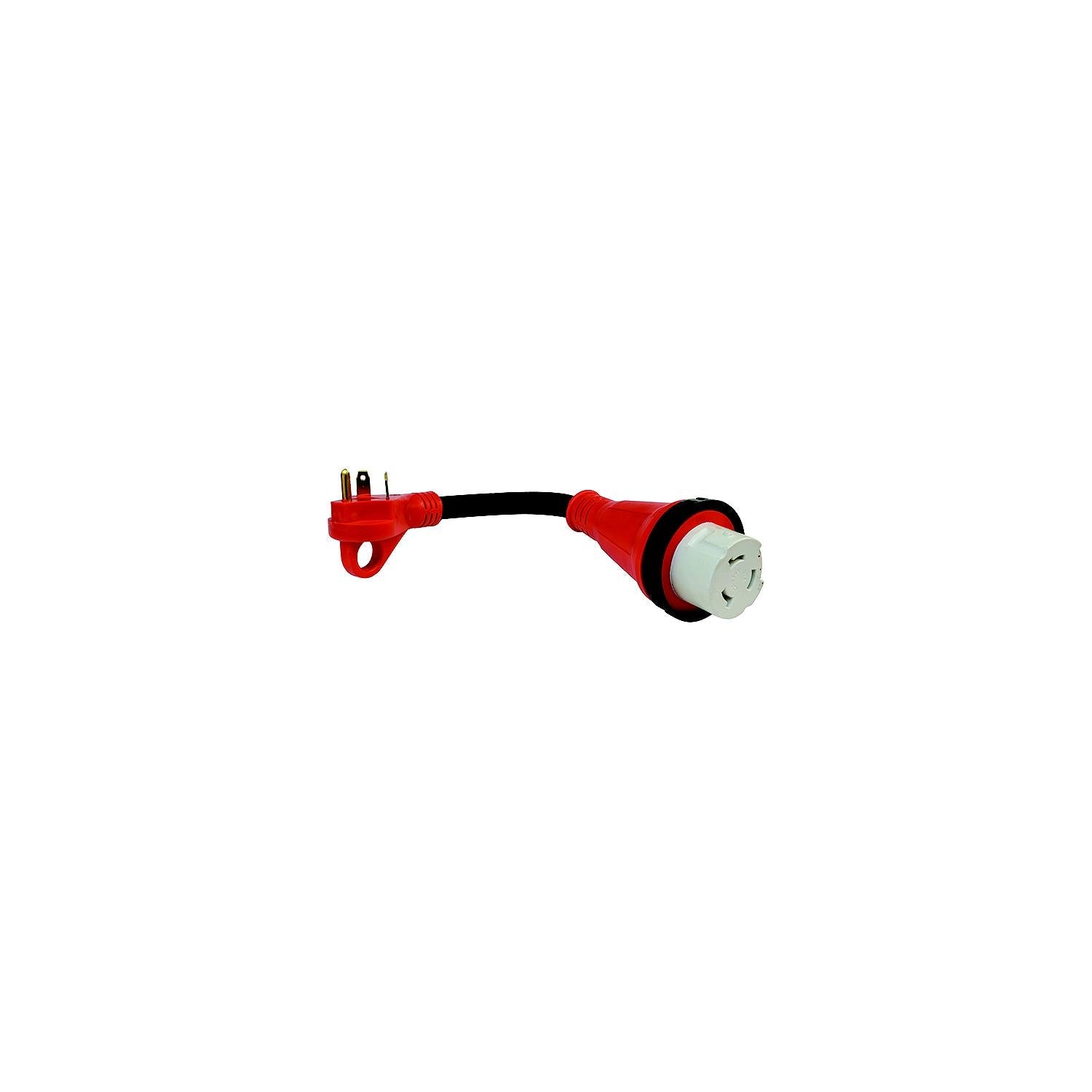 Valterra A10-3050HDVP Dogbone Style Mighty Cord Detachable 12" RV Adapter Cord, w/ Handle