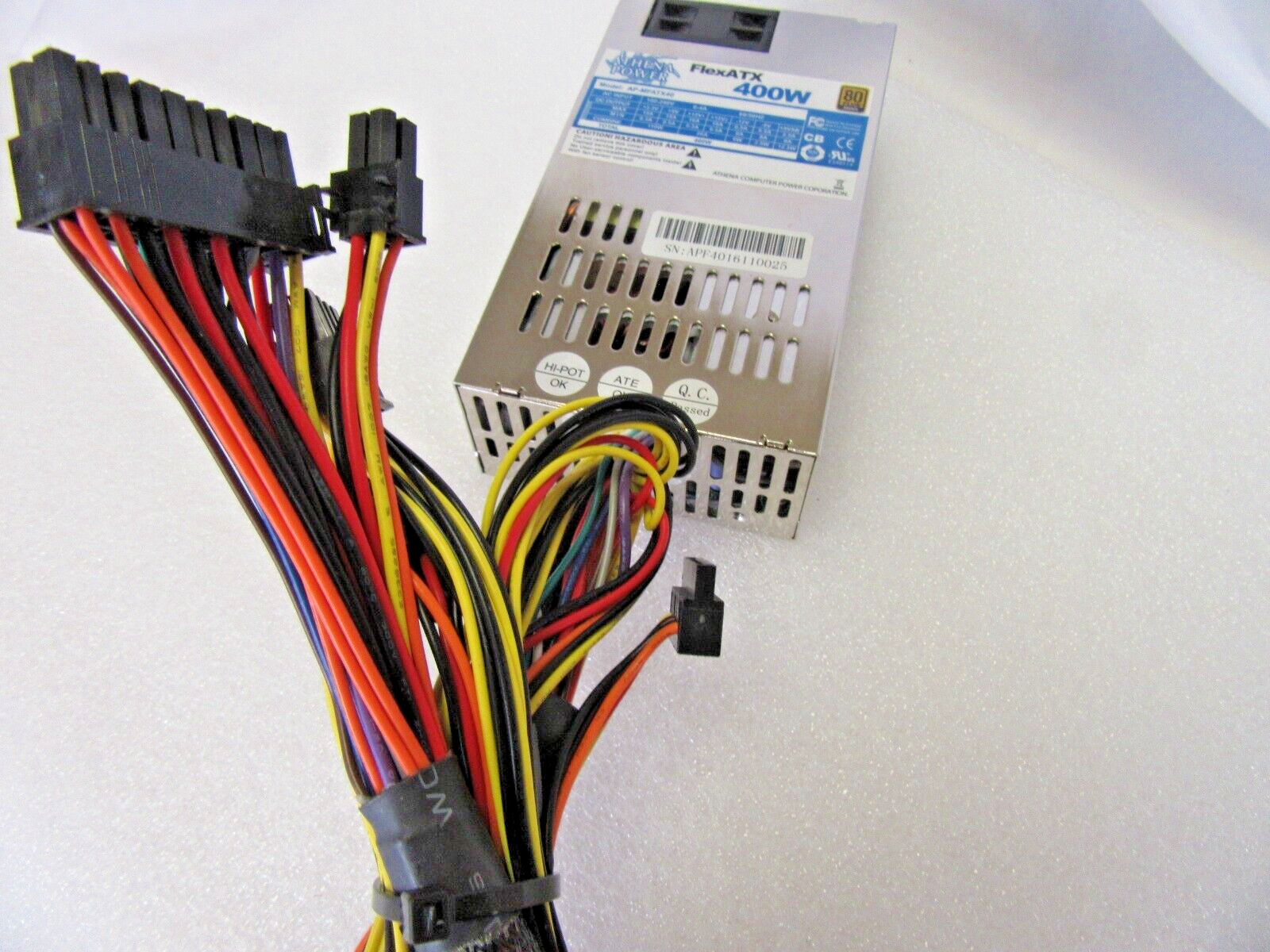 Athena Power AP-MFATX40 400W PSU - Label | Alo Tech Solutions