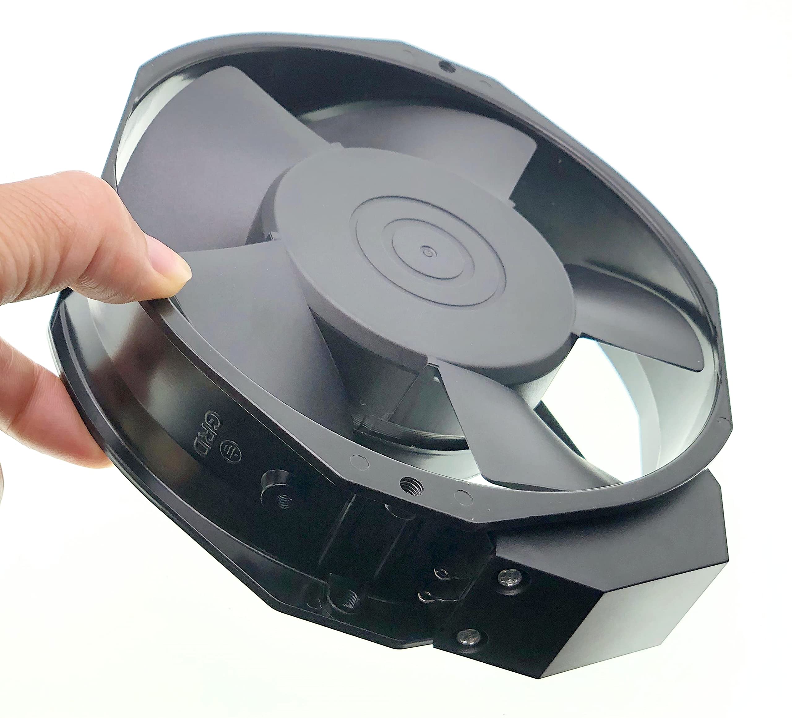 Minebea Aluminum Frame Cooling Fan for NMB 5915PC-23T-B30 A00,56 DBA,190 MA, Ball Bearing, 230~AC 50/60Hz 35W, Fan Frame Size: 172x150x38mm,2-pin.