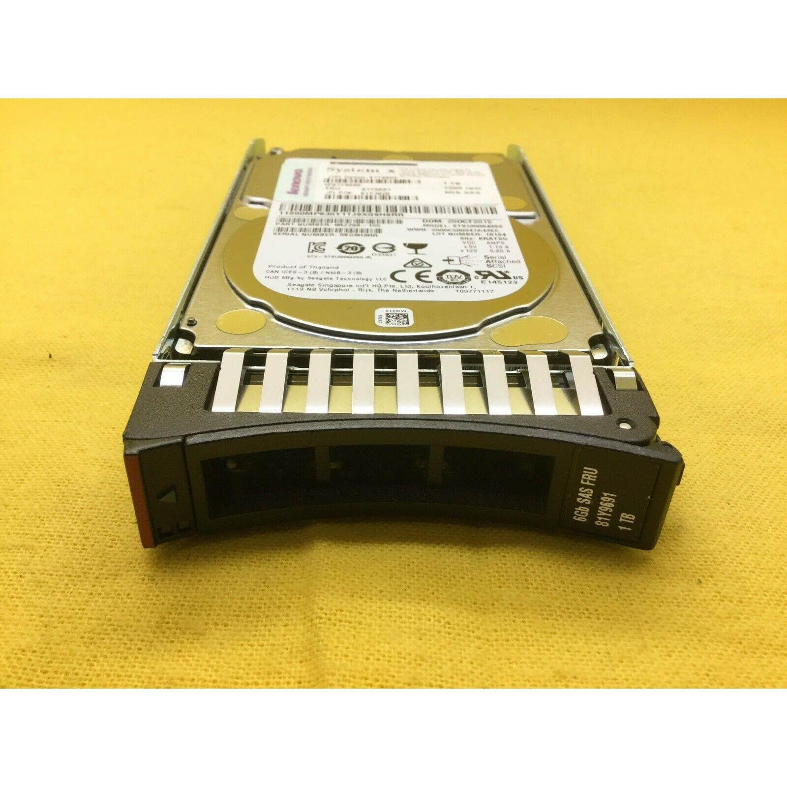 81Y9690 IBM/ Lenovo 1TB 7.2K 6Gbps SAS 2.5" SFF HDD 81Y9691 81Y3820 883436119139-FoxTI