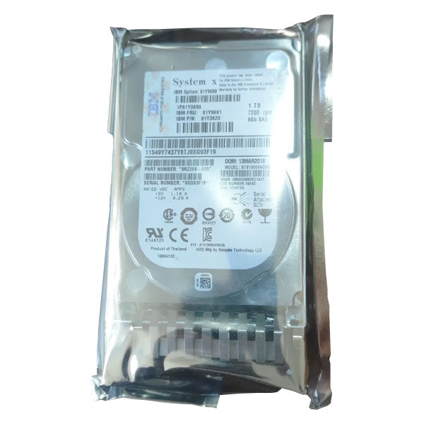 Lenovo Y70 IBM 81Y9690 1TB 7.2K 6Gbps SAS 2.5" SFF HDD 81Y9691 ...