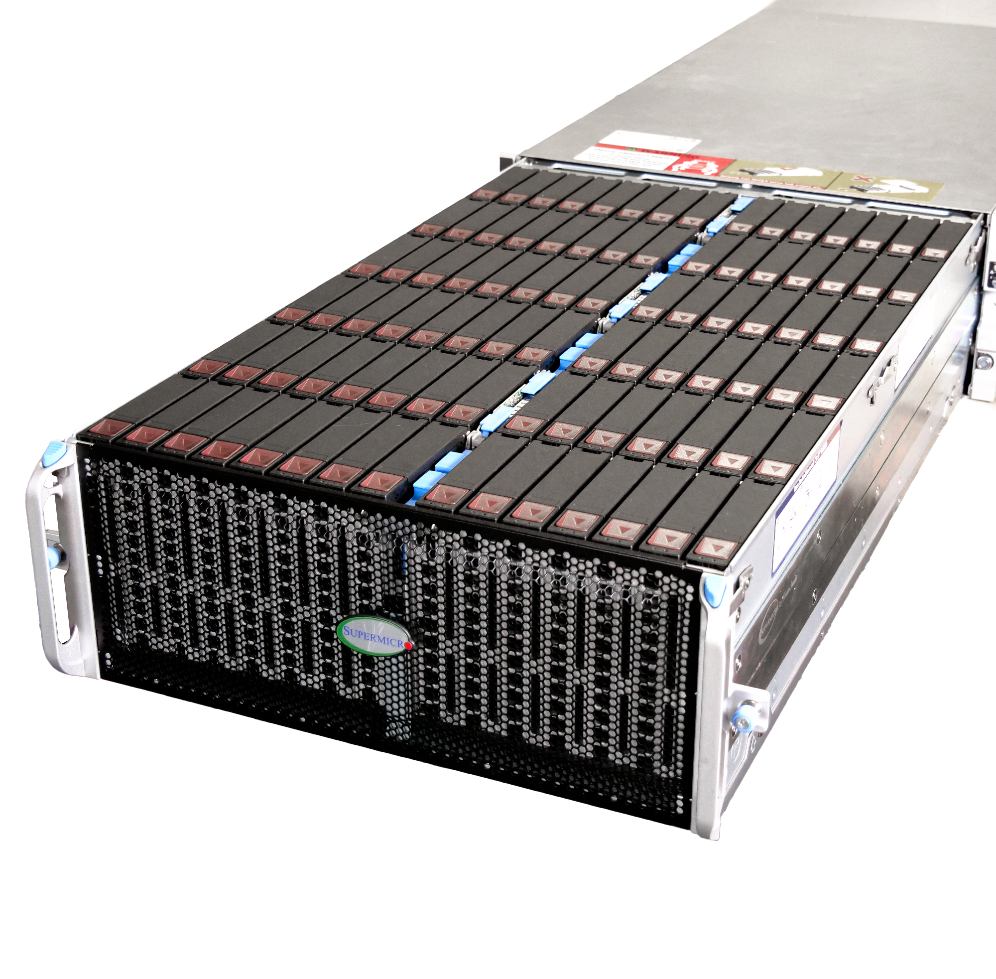 Supermicro SuperChassis 90-Bay Host Managed SMR SATA JBOD 4U Rackmount Front-Load Disk Shelf Storage Array 947HE1C-R2K05 | 90-Bay Data Center JBOD Enclosure | 1.8PB (Refurbished)