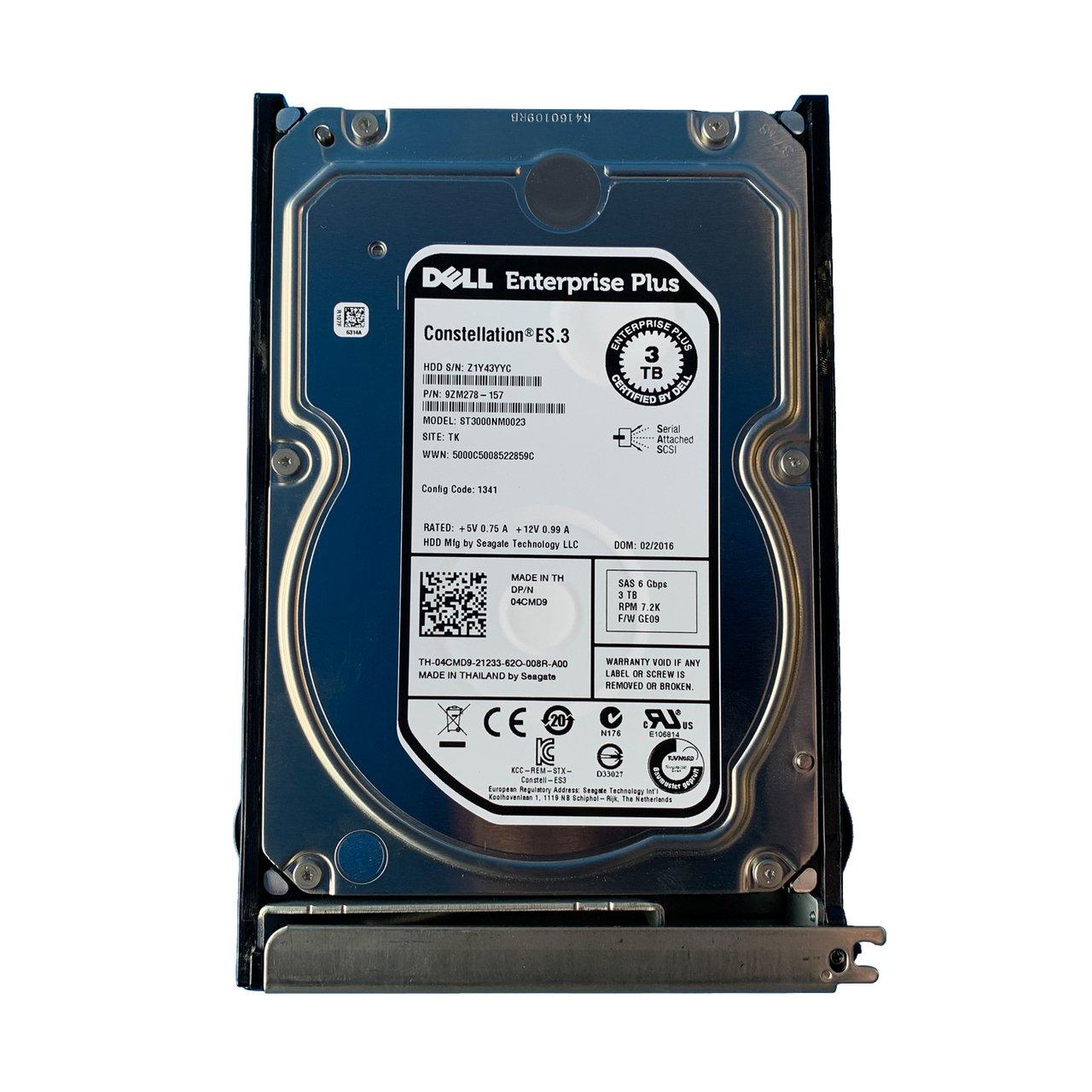 Seagate 9ZM278-157 3TB 7.2K rpm SAS-6Gbps Hard Drive